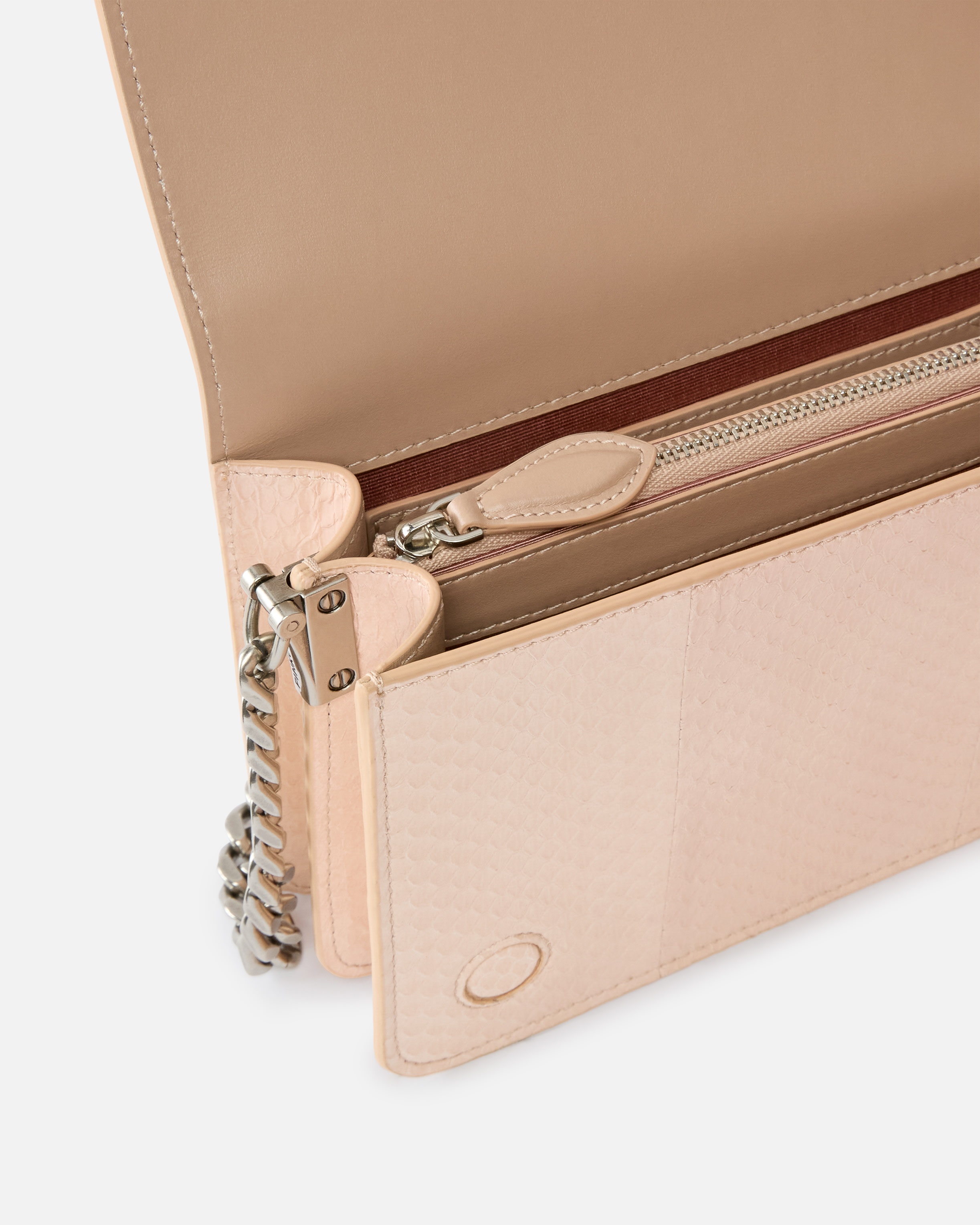 MINI LOVE BAG CROSSBODY BAG IN GLOSSY REPTILE PINKO GALLERIA. - 4