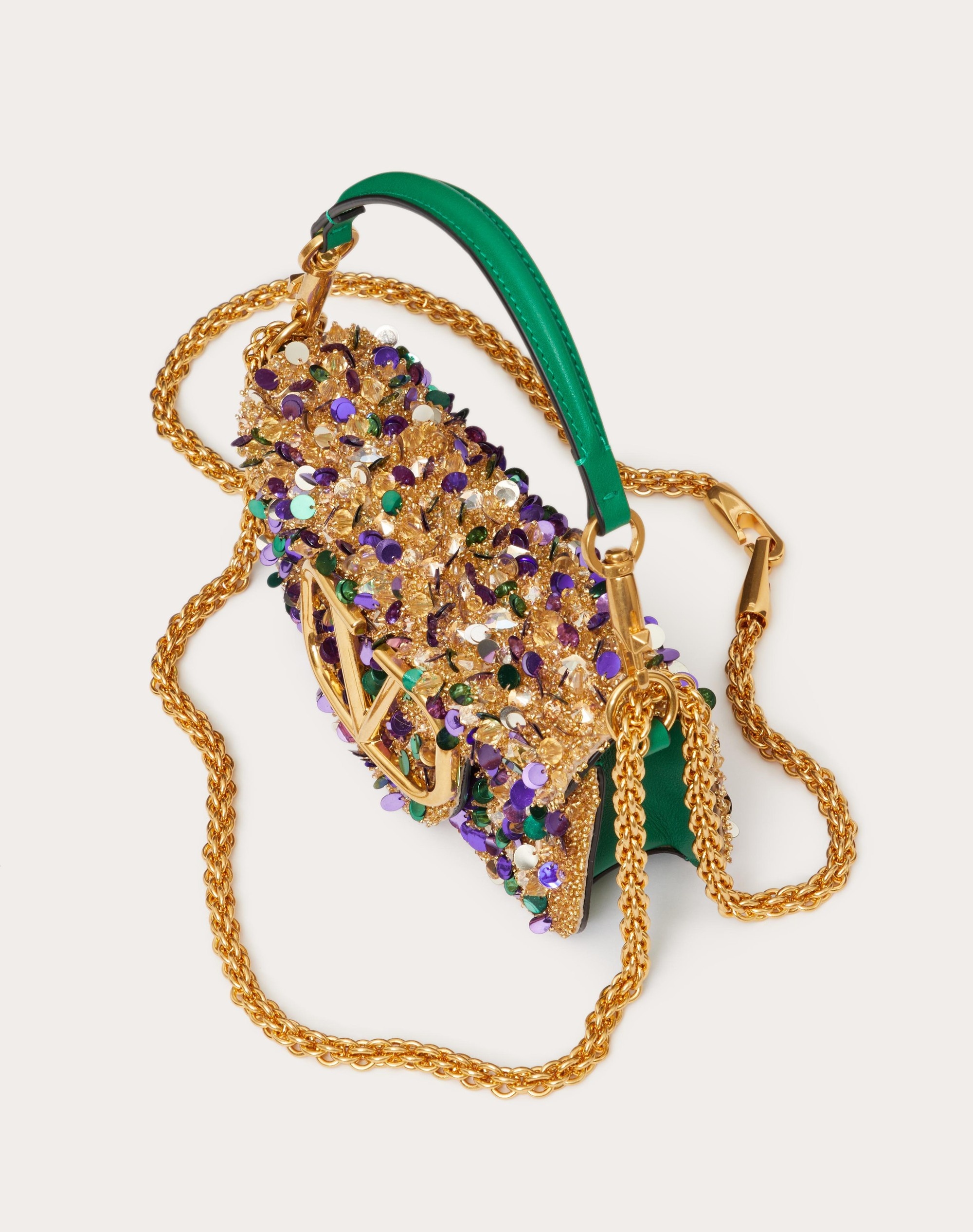 SMALL LOCÒ SHOULDER BAG WITH 3D EMBROIDERY - 6