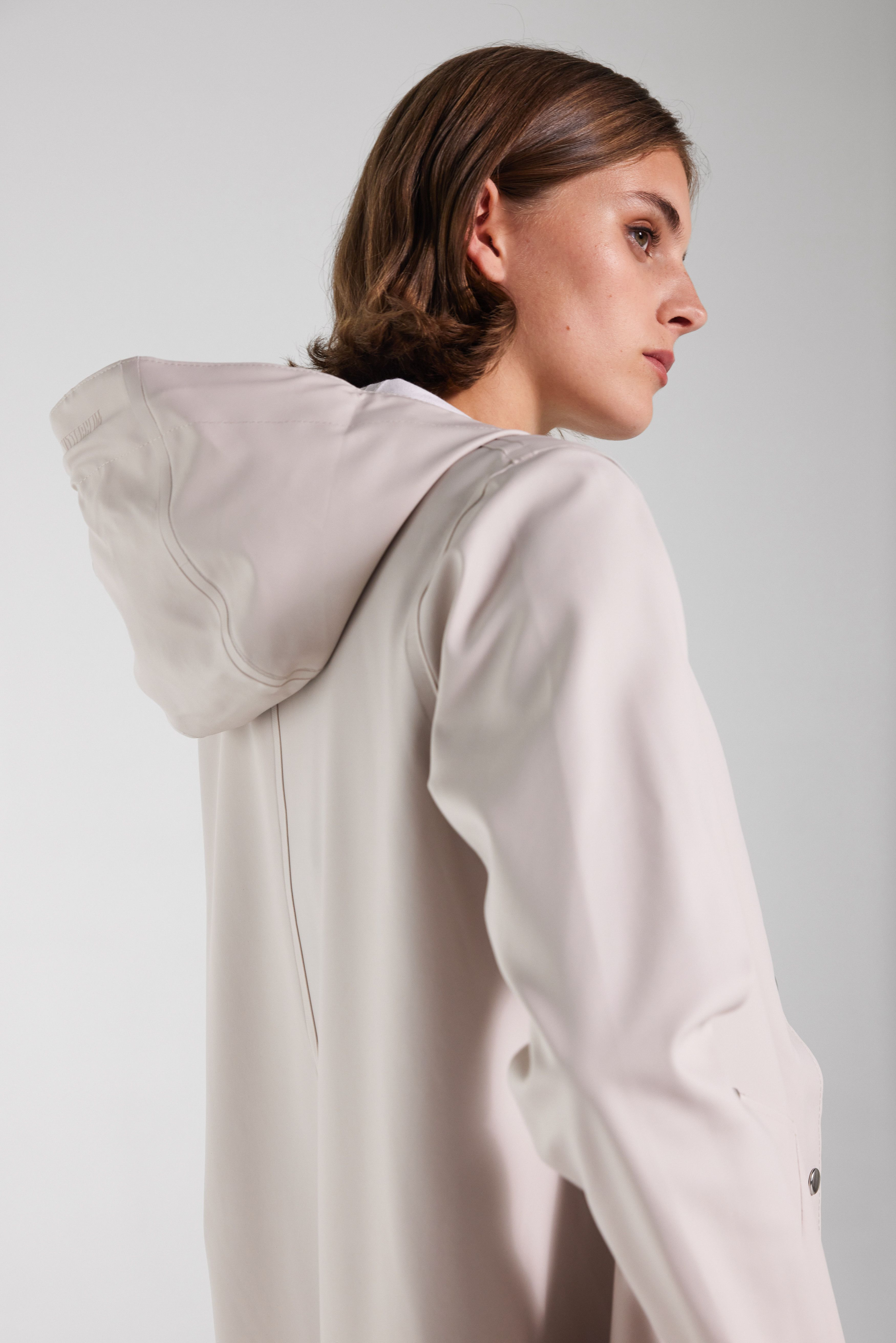 Mosebacke Long Raincoat Light Sand - 3