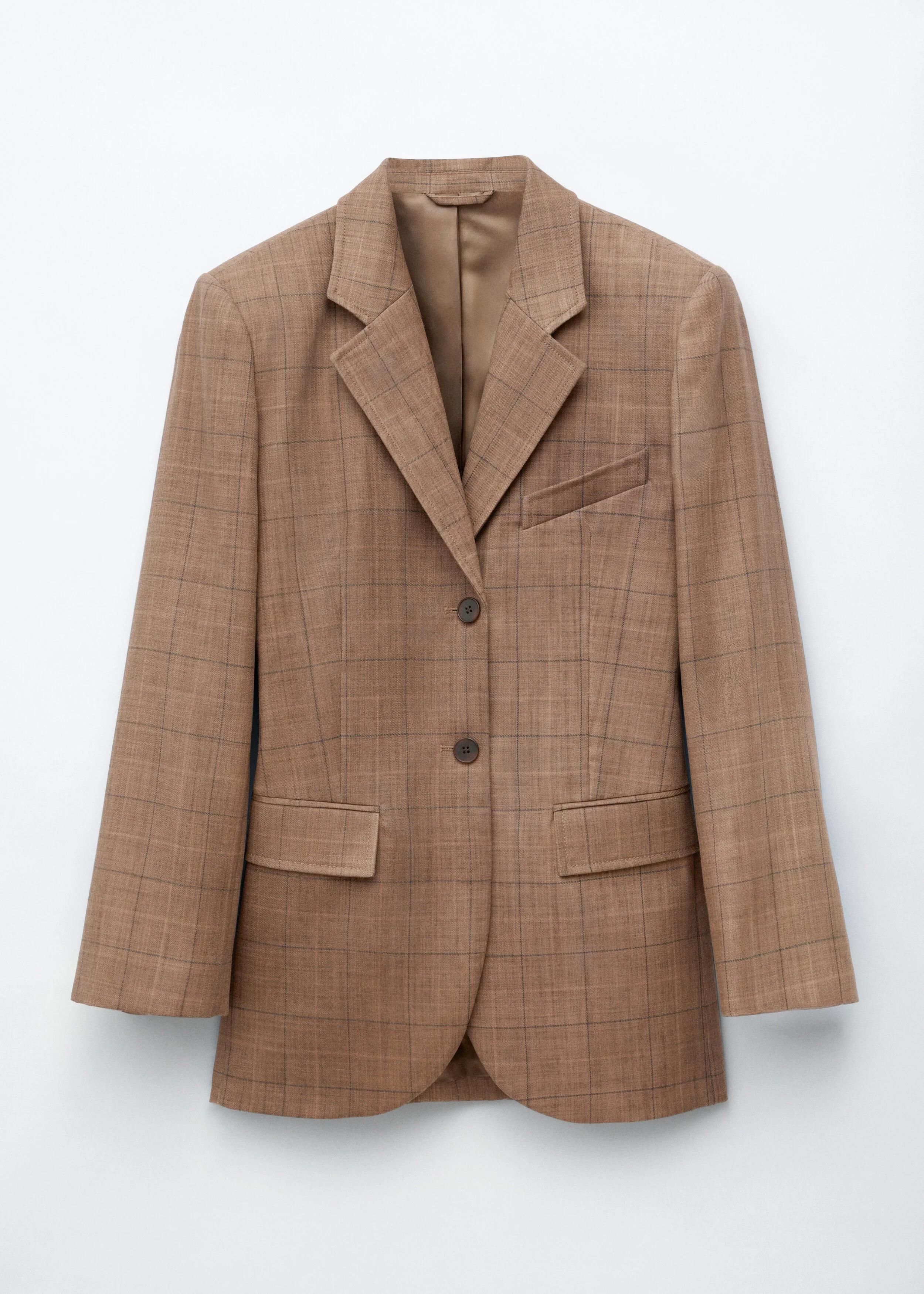 Single-Breasted Wool Blazer - 1