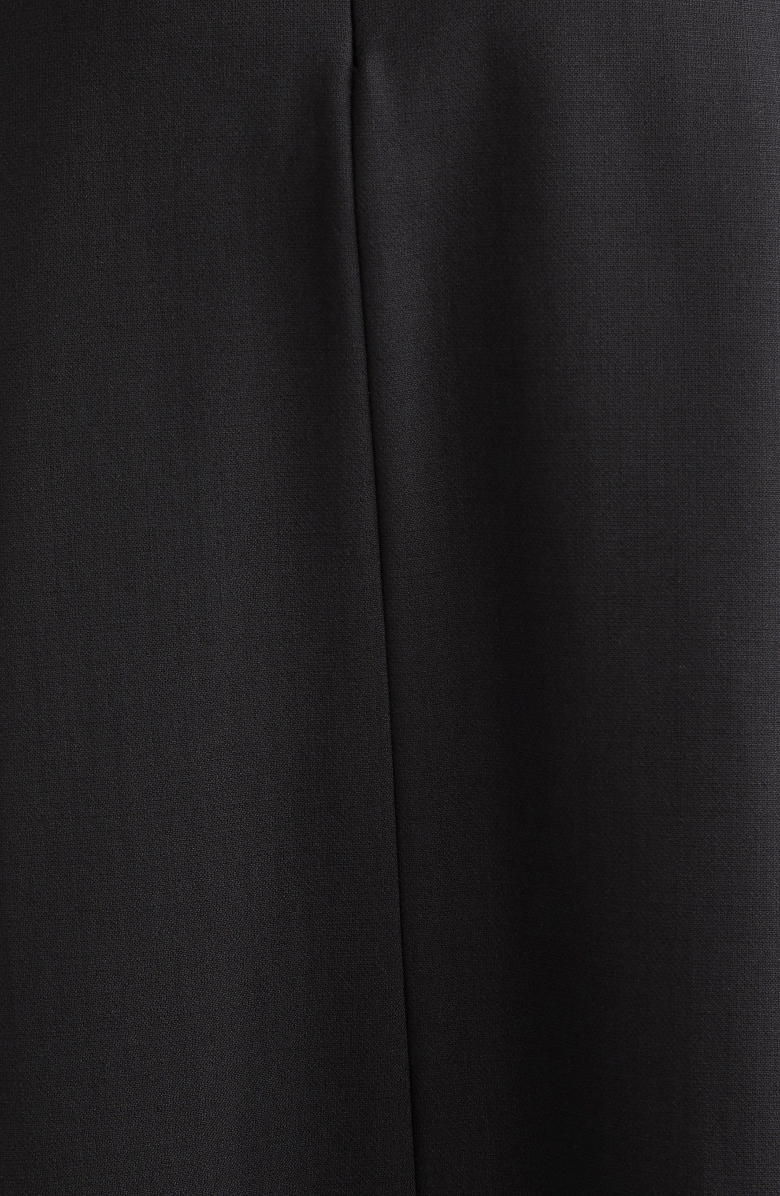Carolina Herrera Stretch Virgin Wool Midi Dress in Black at Nordstrom - 7