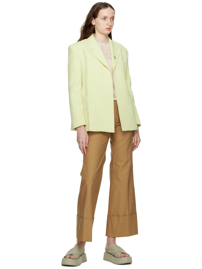 RECTO Green Waist Up Hourglass Blazer outlook