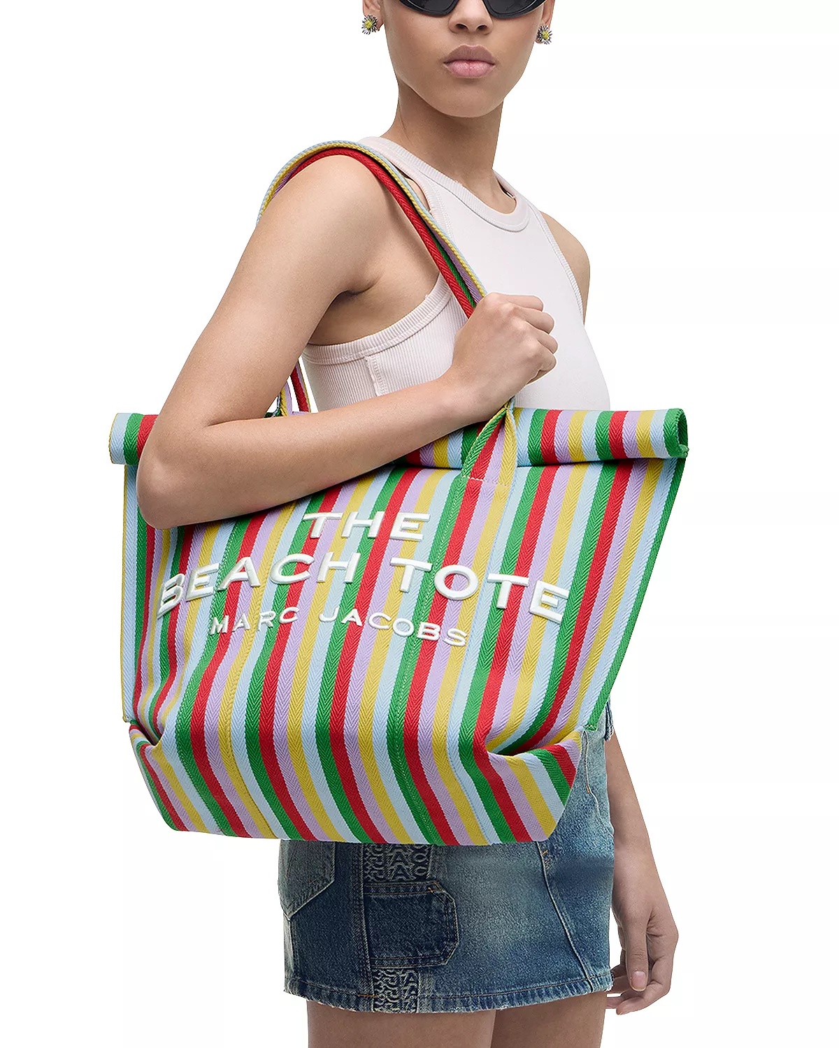 The Striped Jacquard Beach Tote Bag - 2