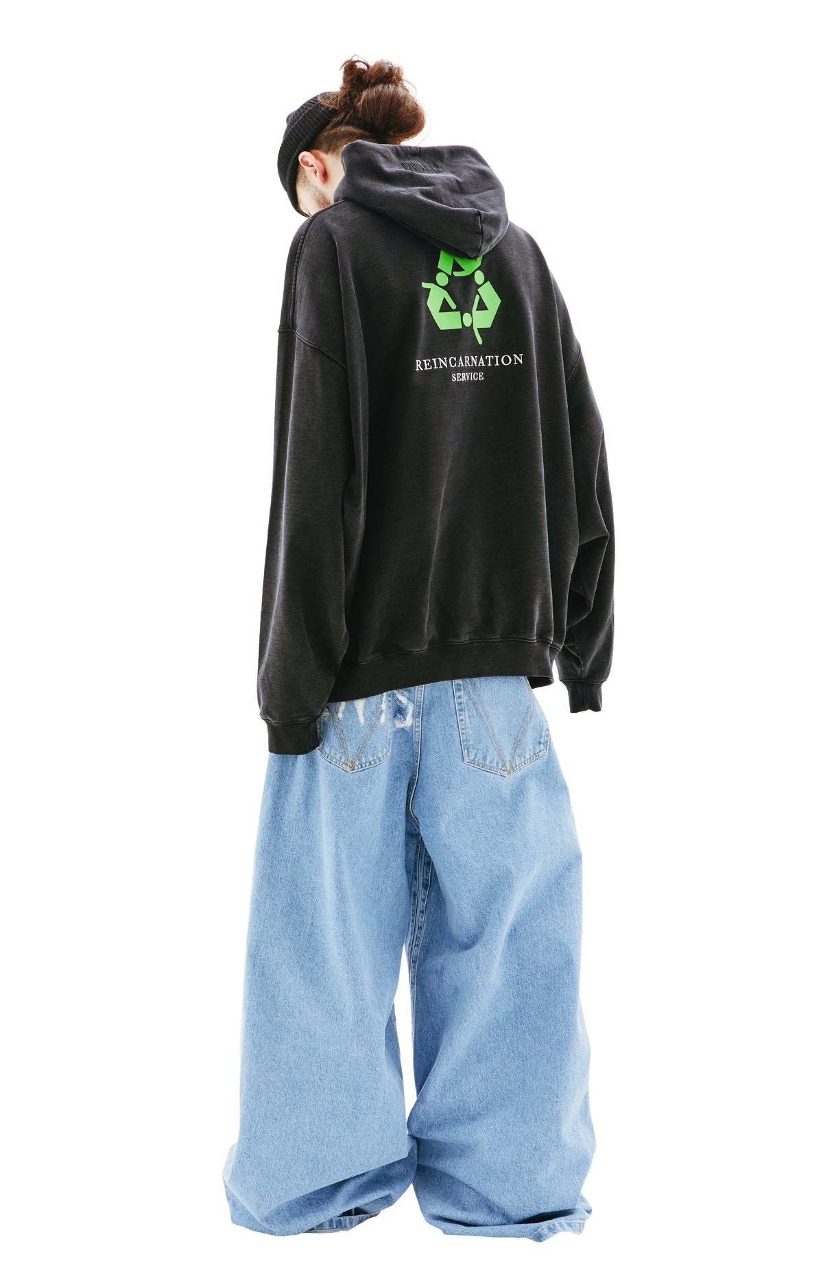 VETEMENTS NOT DOING SHIT TODAY HOODIE (WASHED BLACK) | tons