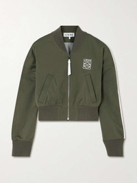 【国内発送】LOEWE ジャケット Cropped leather bomber jacket P01066243.jpg
