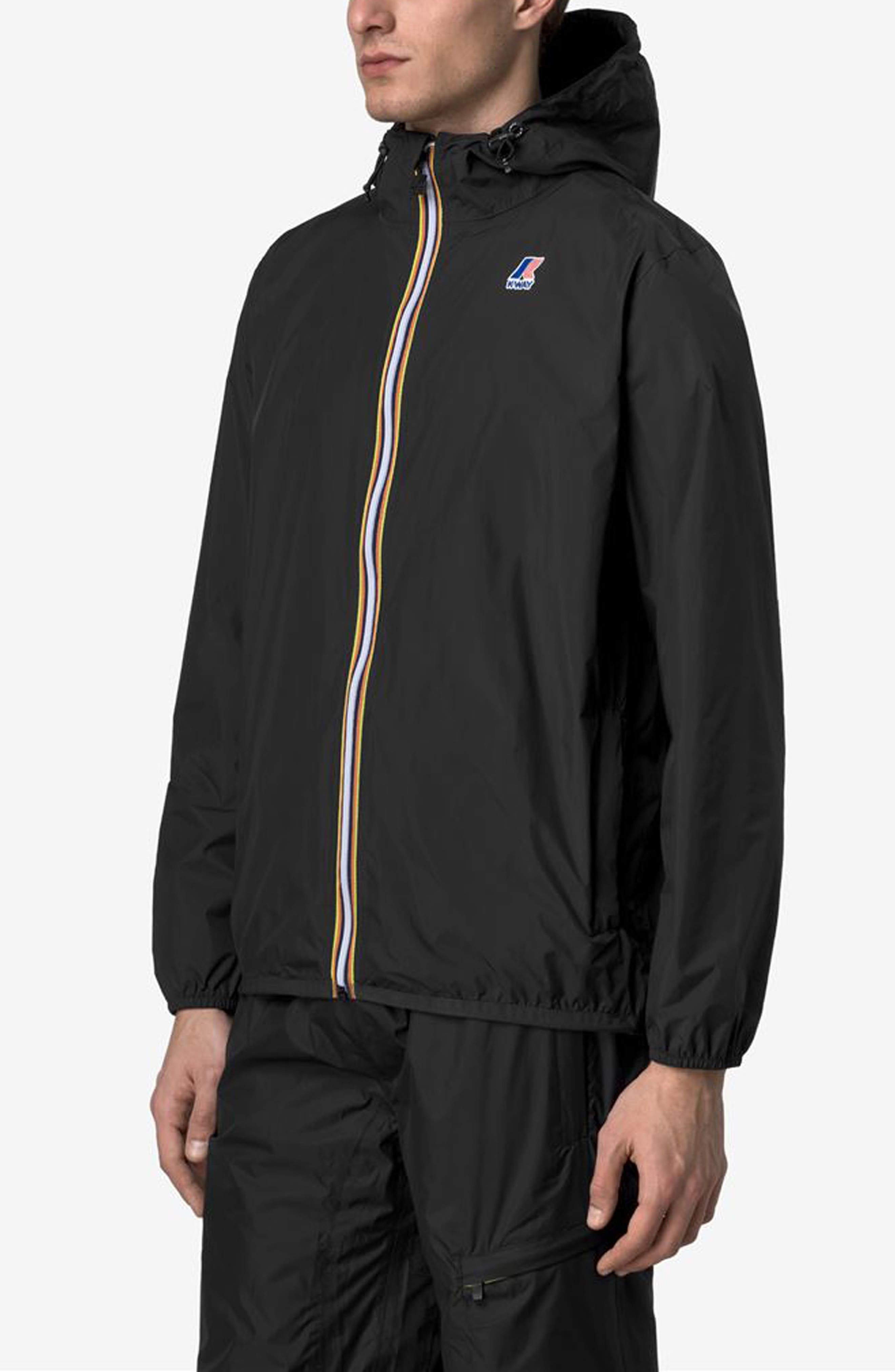 K-Way Le Vrai 4.0 Claude Water Repellent Jacket in Black Pure at Nordstrom - 3