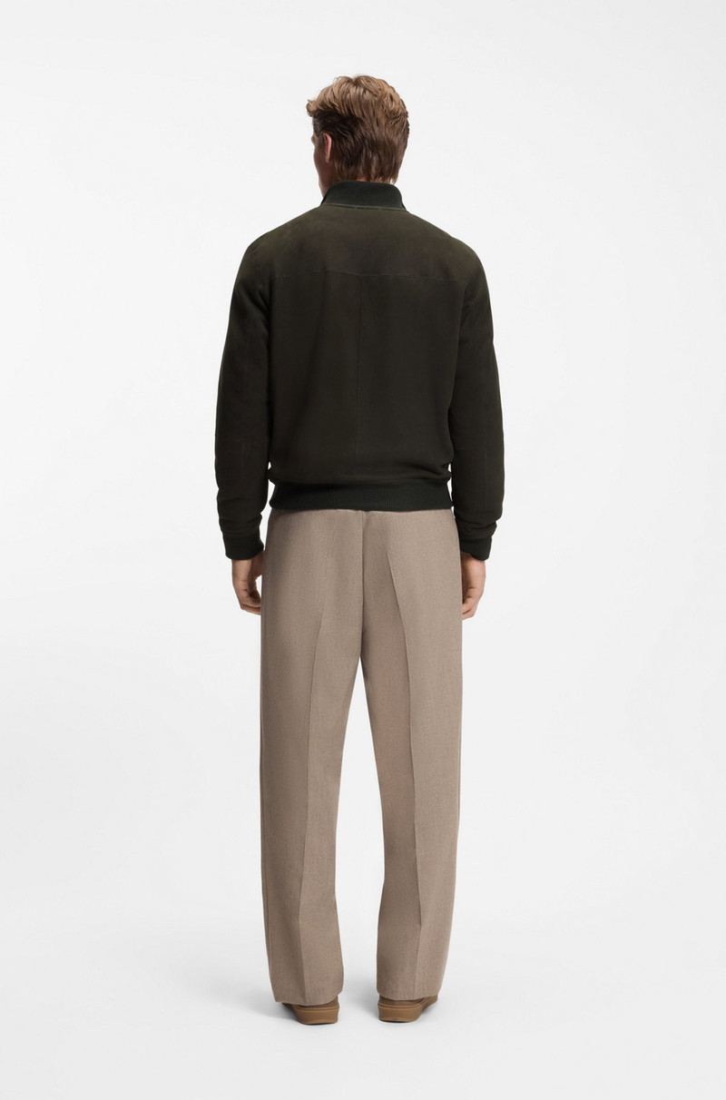BECKHAM X BOSS SHEARLING JACKET WITH TWO-WAY ZIP 4