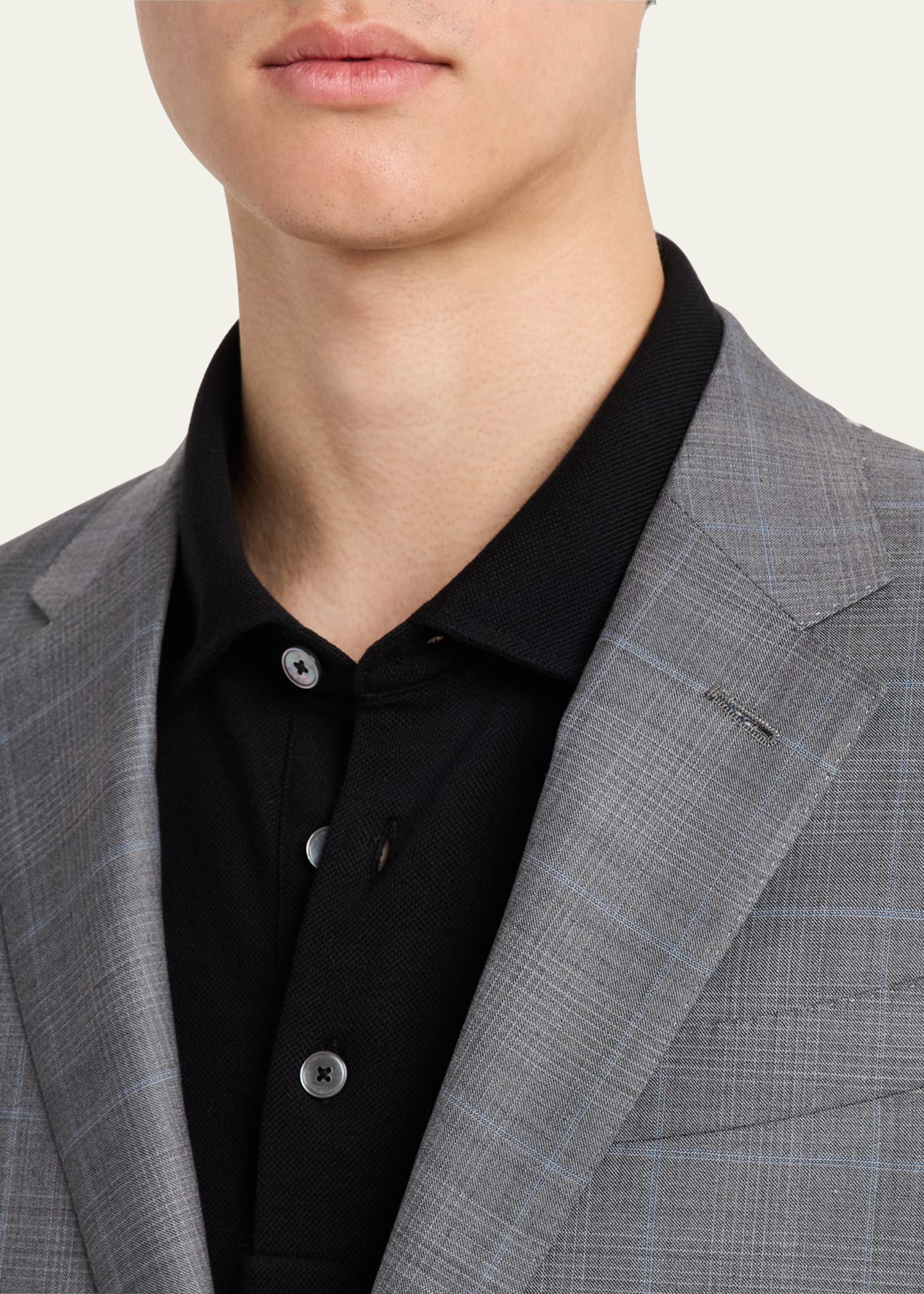 Men's 15milmil15 Wool Plaid Suit - 5