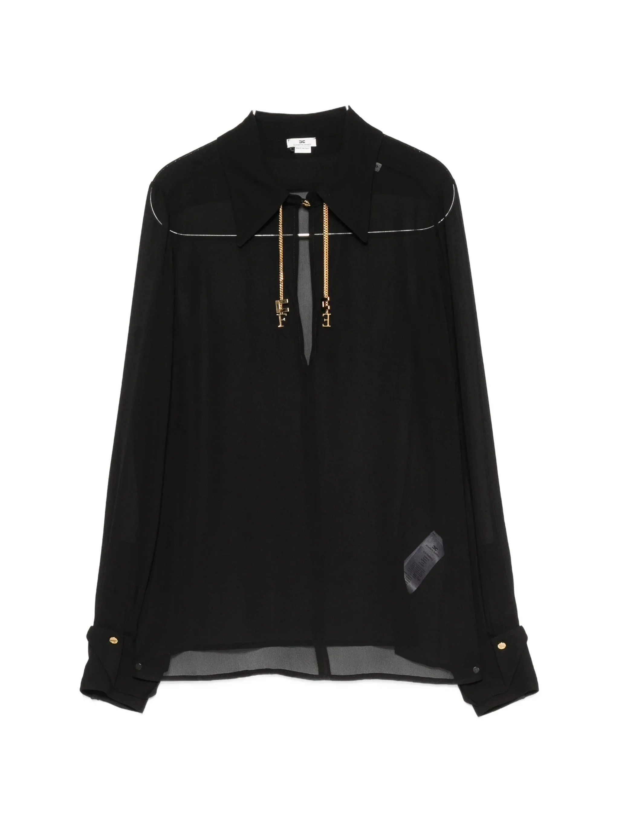 Elisabetta Franchi Chain-detail Long-sleeve Blouse - 1