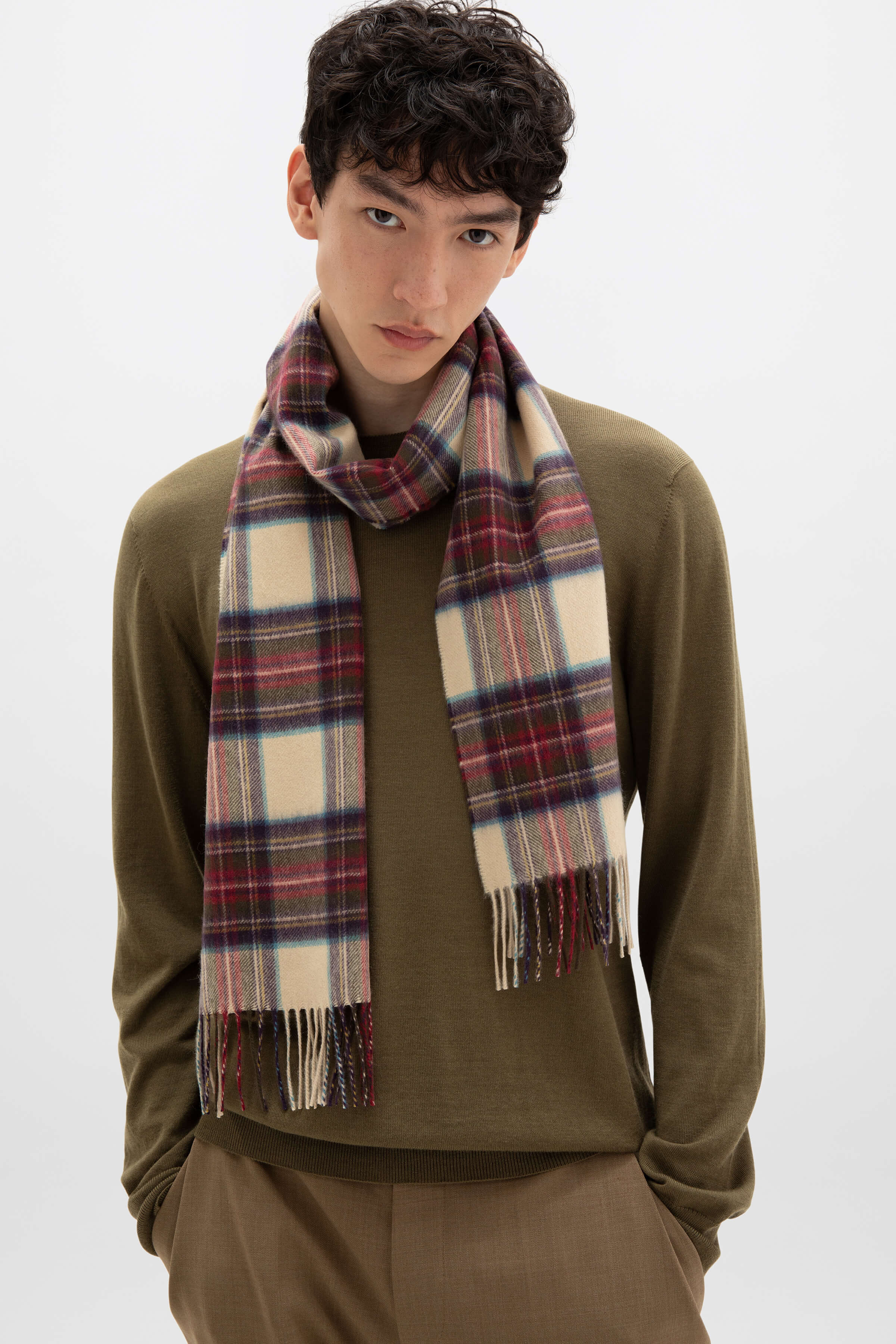 Hessian Dress Stewart Tartan Cashmere Scarf - 3