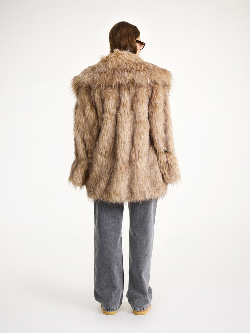 BY MALENE BIRGER Exclusive Moda Operandi X By Malene Birger Yvette faux fur coat outlook