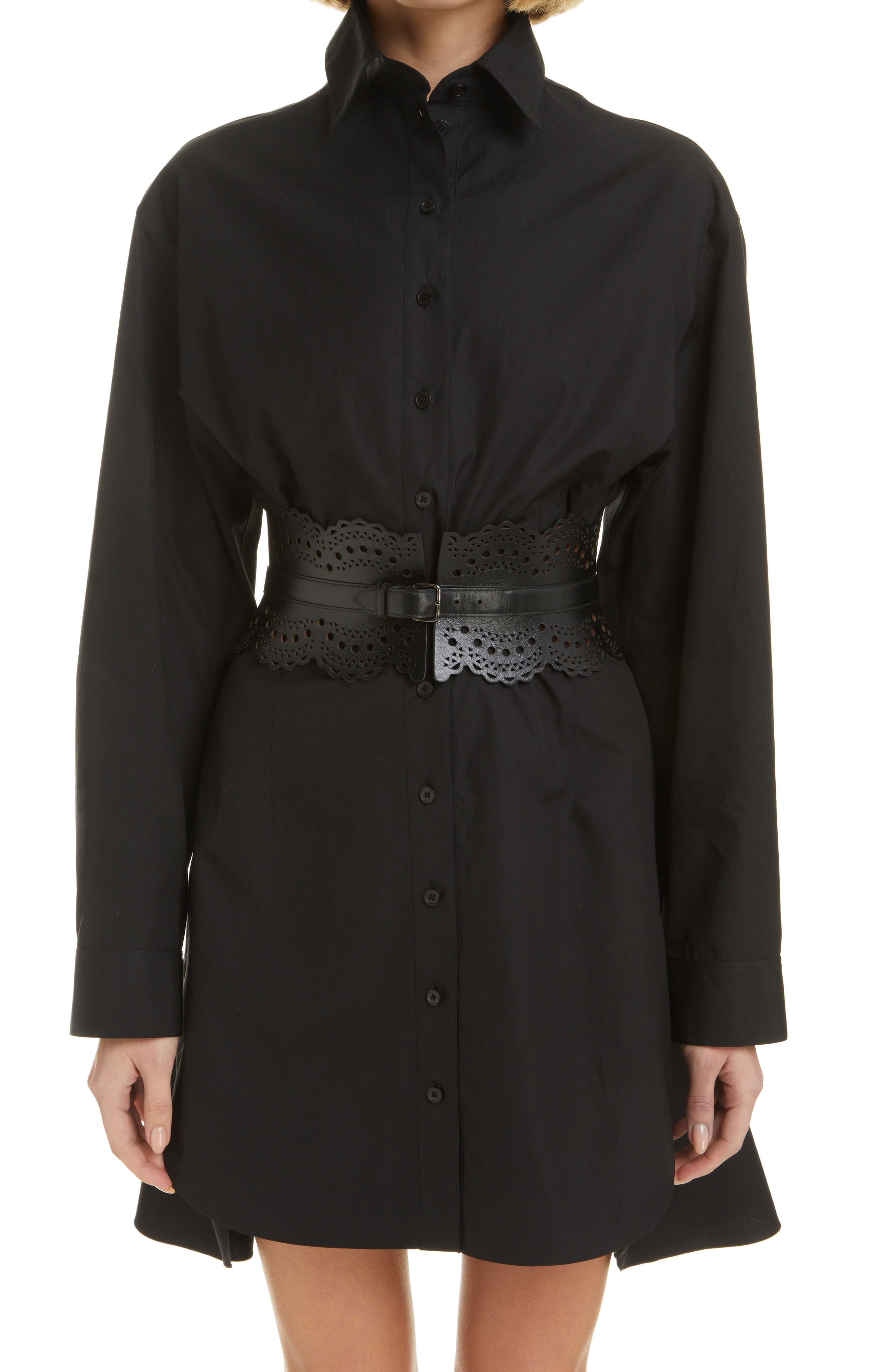 Lambskin Leather Wide Corset Belt - 2