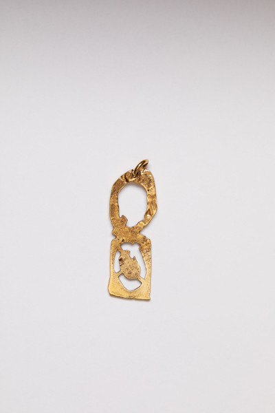 Acne Studios Q pendant gold outlook