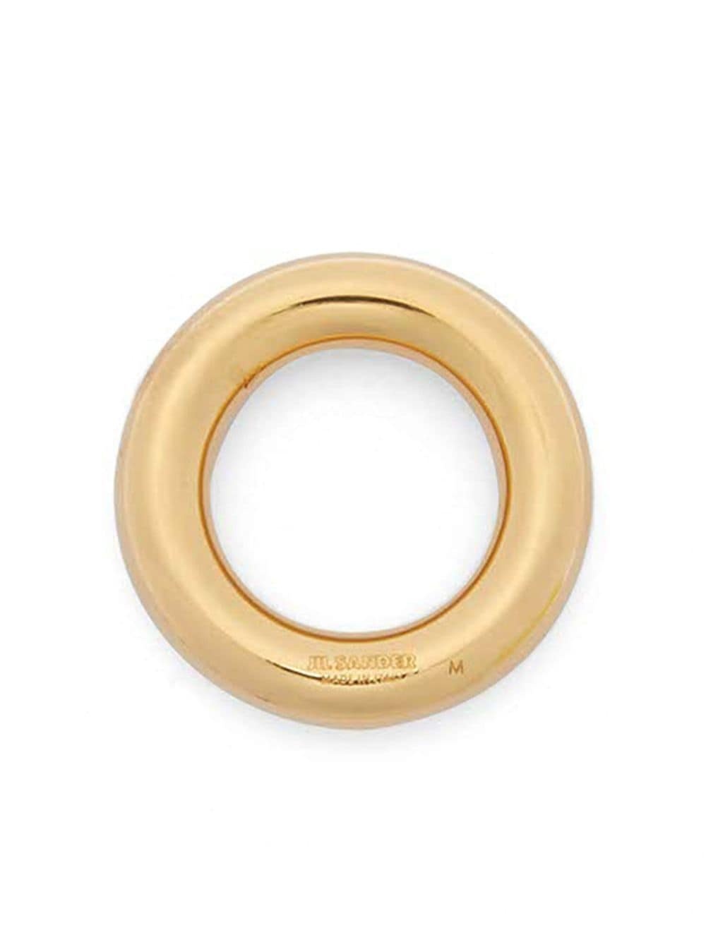 logo-engraved band ring - 3