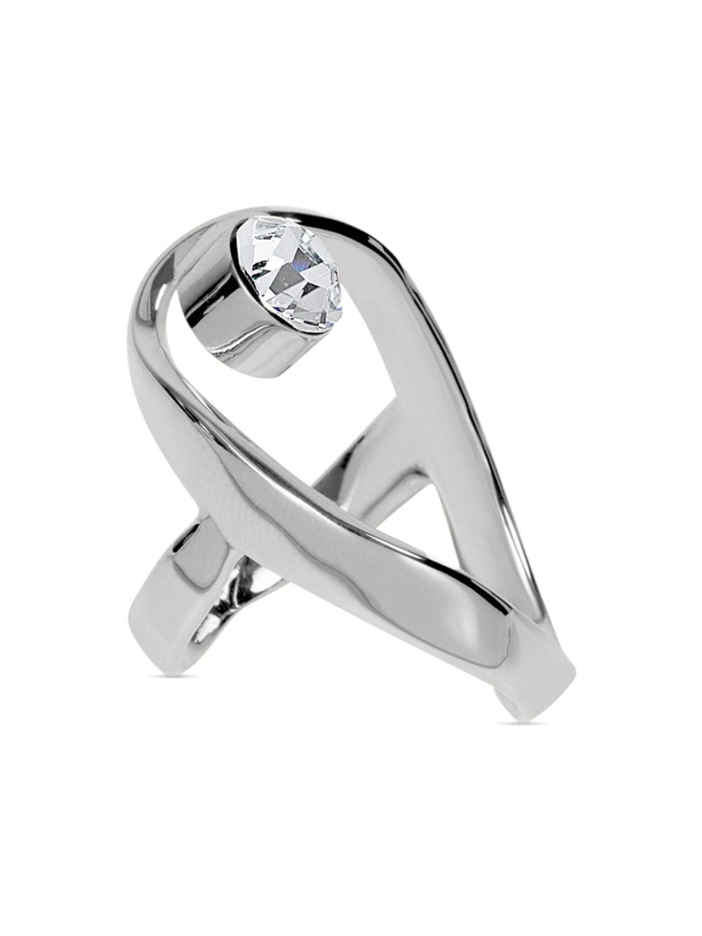waved jewel ring - 2