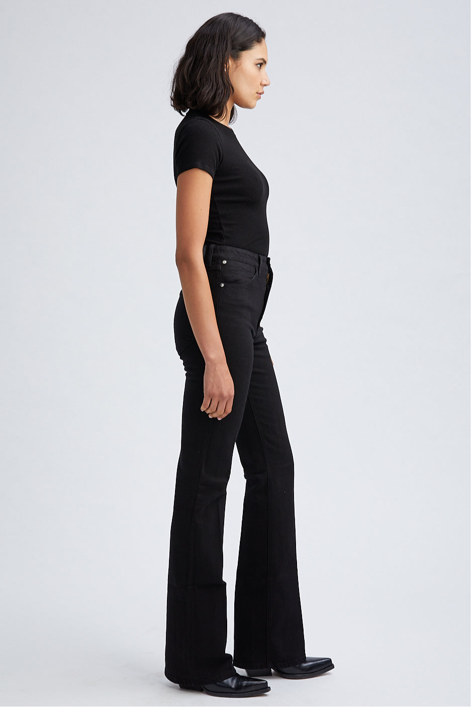 STEVIE MICRO FLARE DENIM - 7