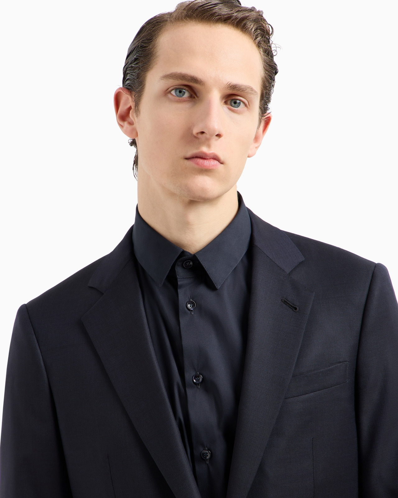 MANHATTAN LINE VIRGIN-WOOL SINGLE-BREASTED SUIT - 5