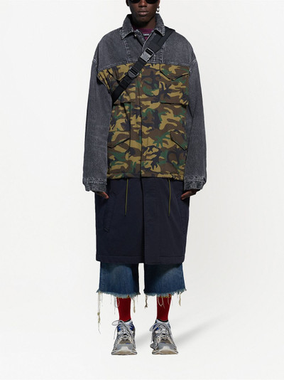 BALENCIAGA patchwork car coat outlook