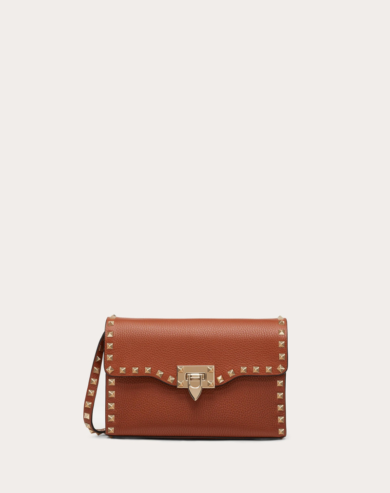 SMALL ROCKSTUD GRAINY CALFSKIN CROSSBODY BAG 1