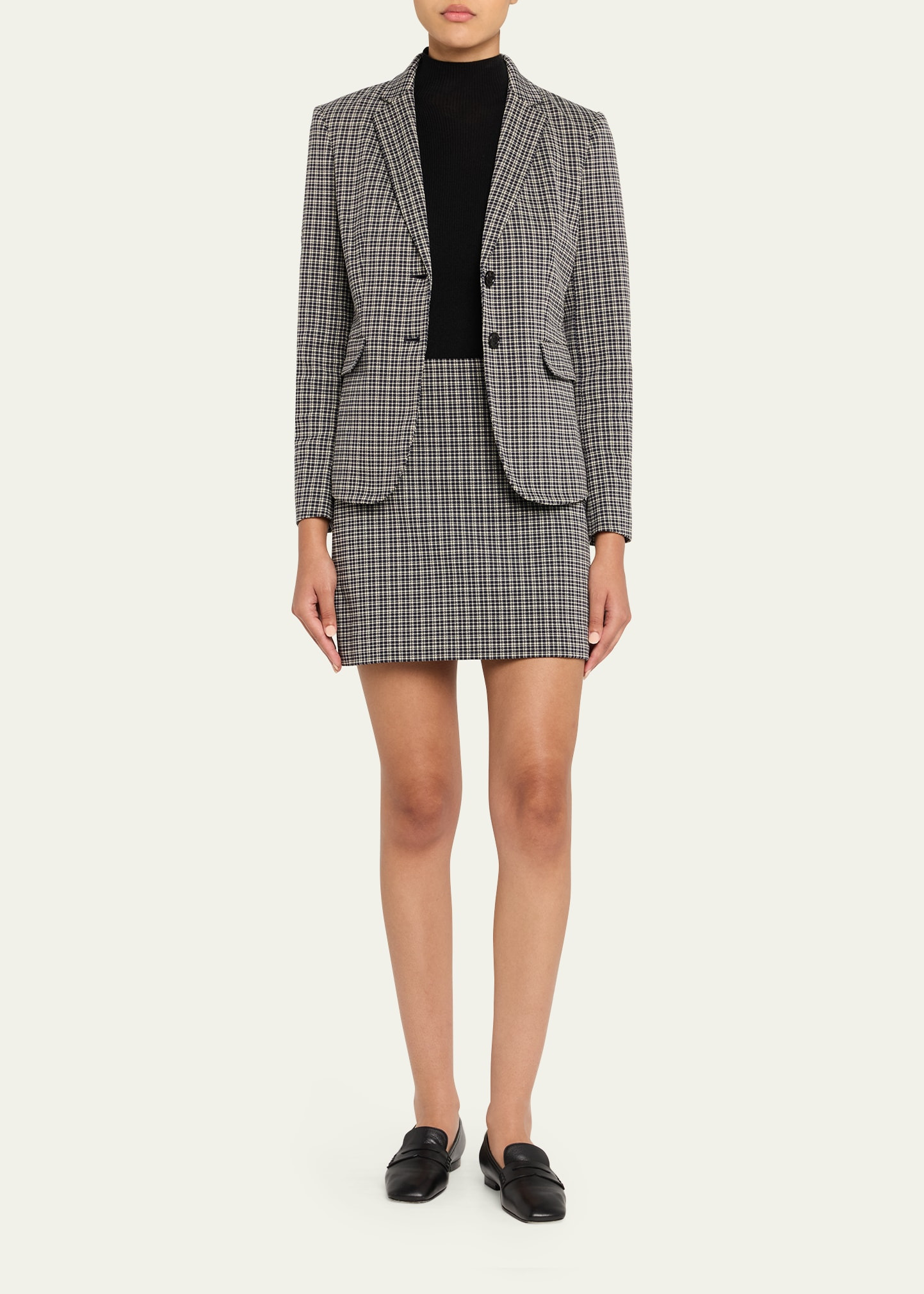 Plaid Mini Skirt - 2
