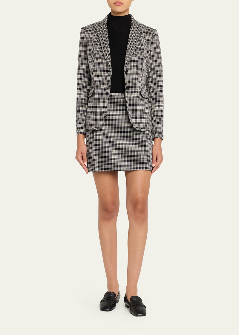 Theory Plaid Mini Skirt outlook