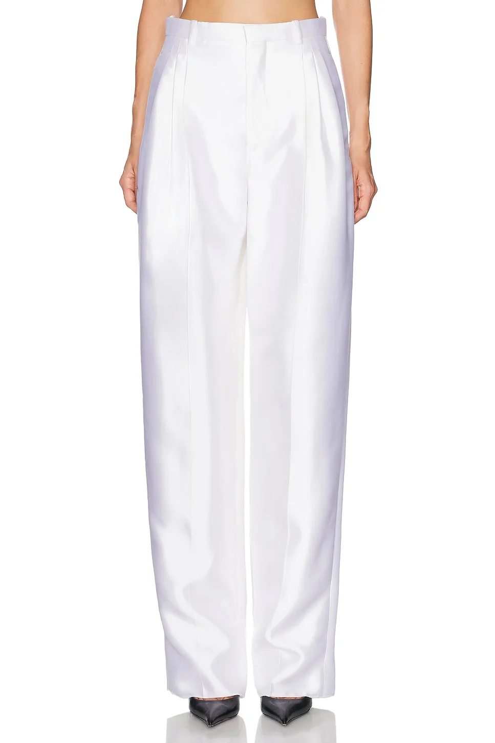 Satin Wide Leg Trouser - 1