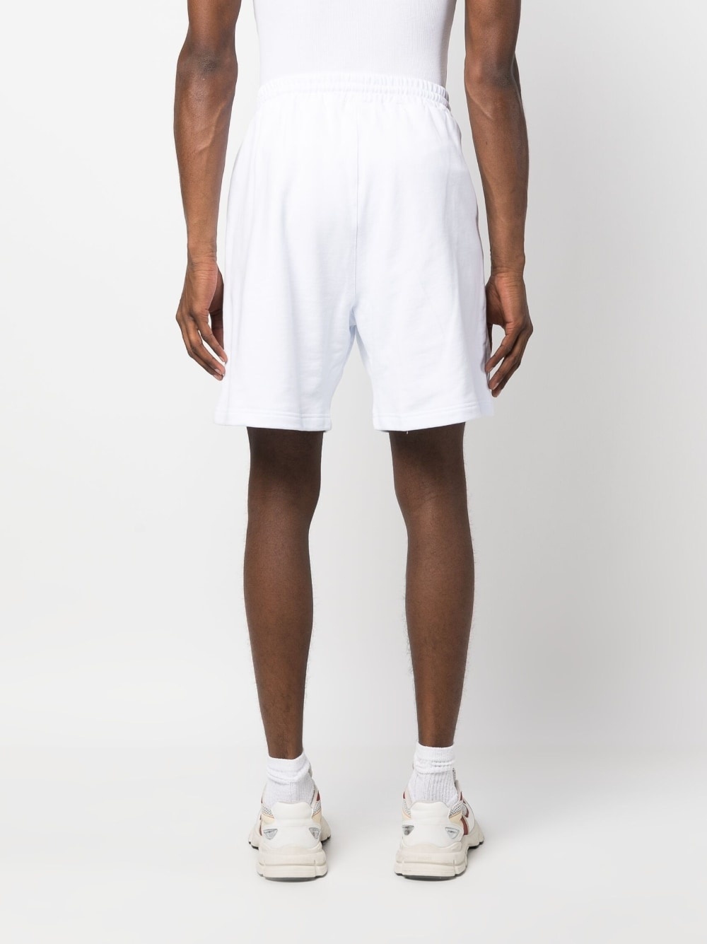 logo-print cotton shorts - 4