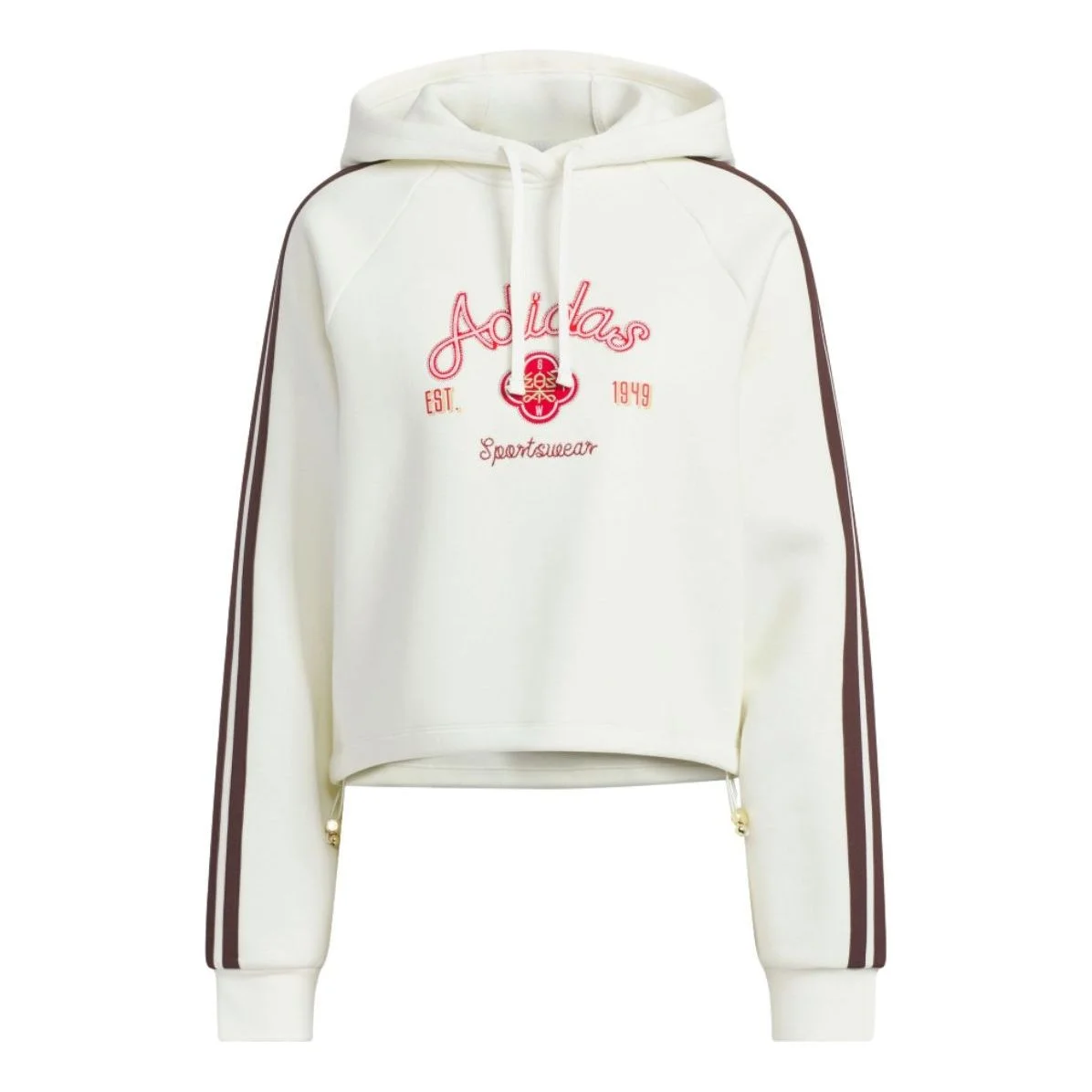 (WMNS) adidas Hooded Top Asia Sizing 'CNY Off White' KH2695 - 1
