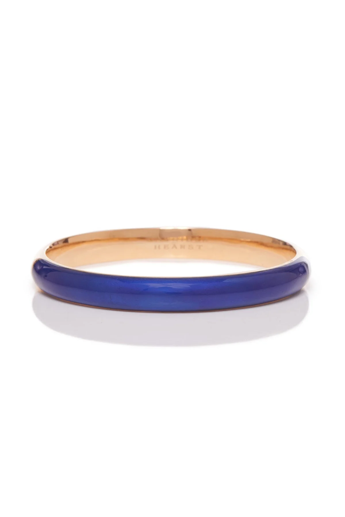 Vitreous Blue Enamel & 18K Gold Bangle - 1