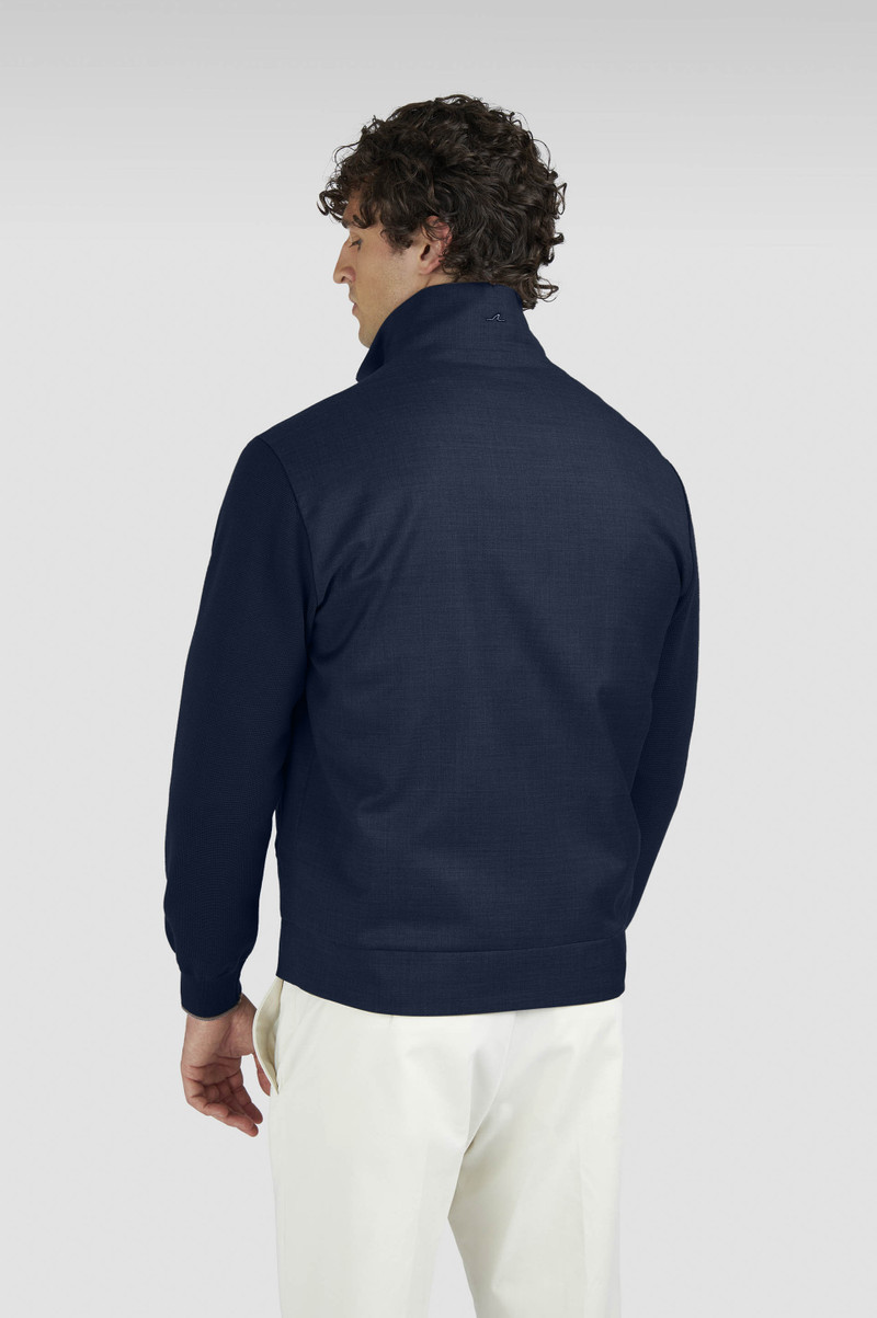MERINO WOOL HYBRID ZIP-UP CARDIGAN 3