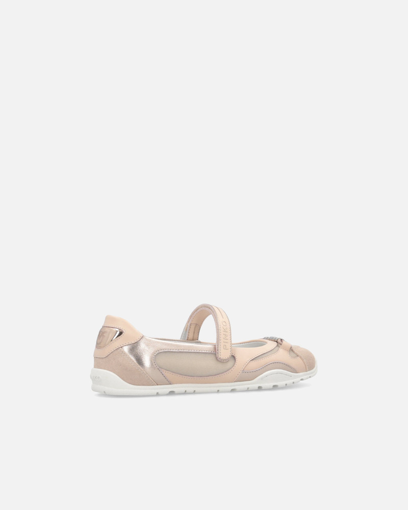 SPORTY BALLET FLATS WITH INSERTS AND PINKO LETTERING 3