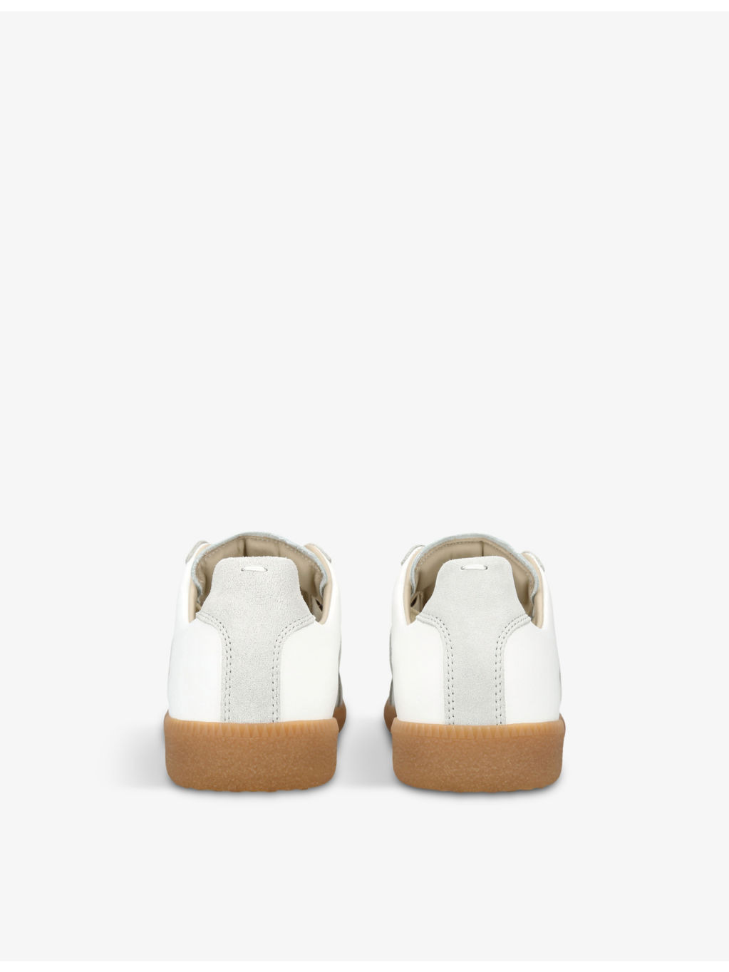 Replica leather low-top trainers - 4