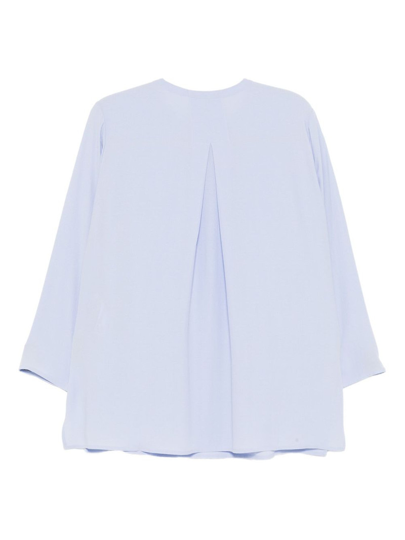 EILEEN FISHER silk georgette-crepe tunic outlook