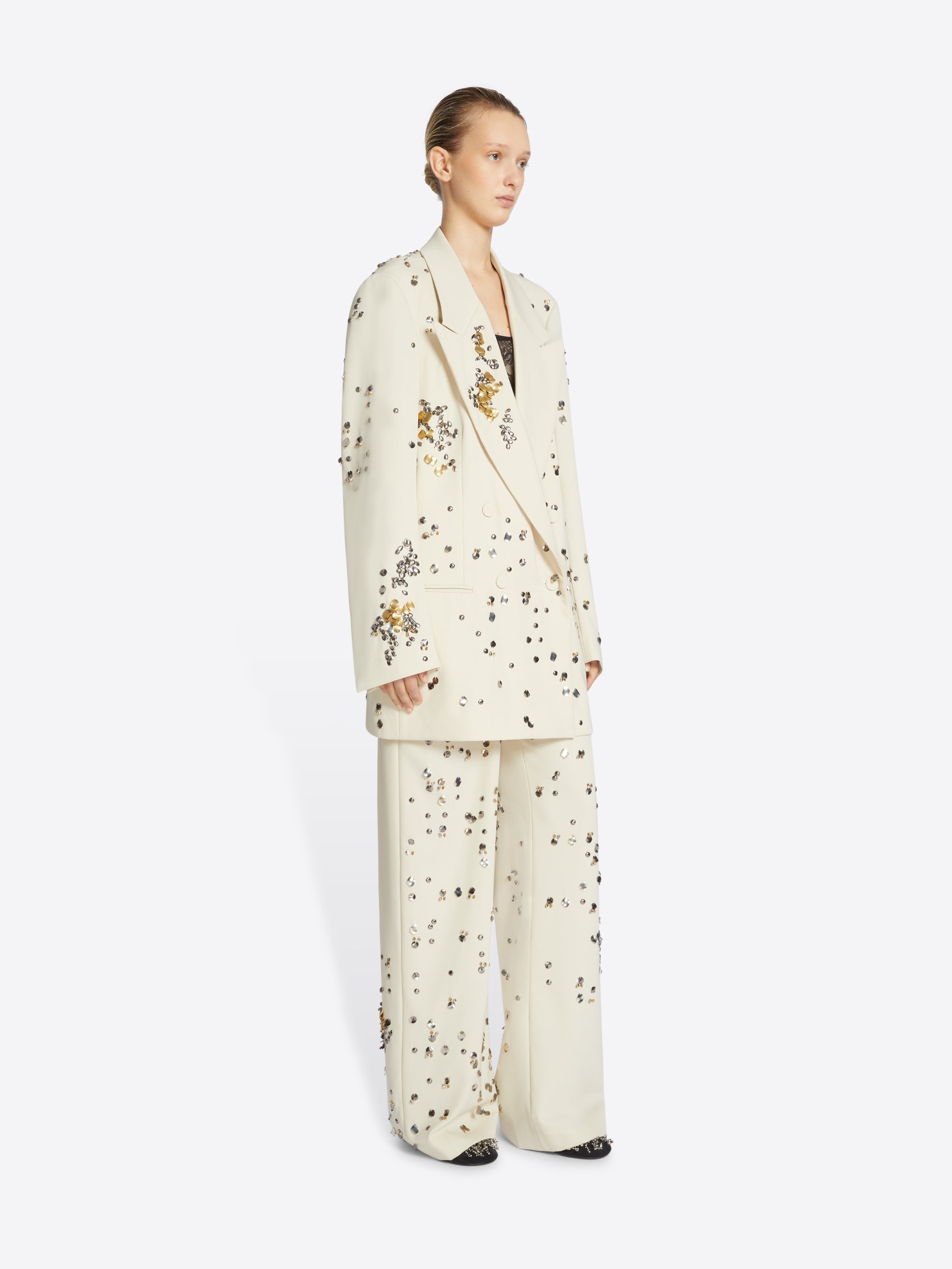 EMBELLISHED WOOL BLAZER - 3