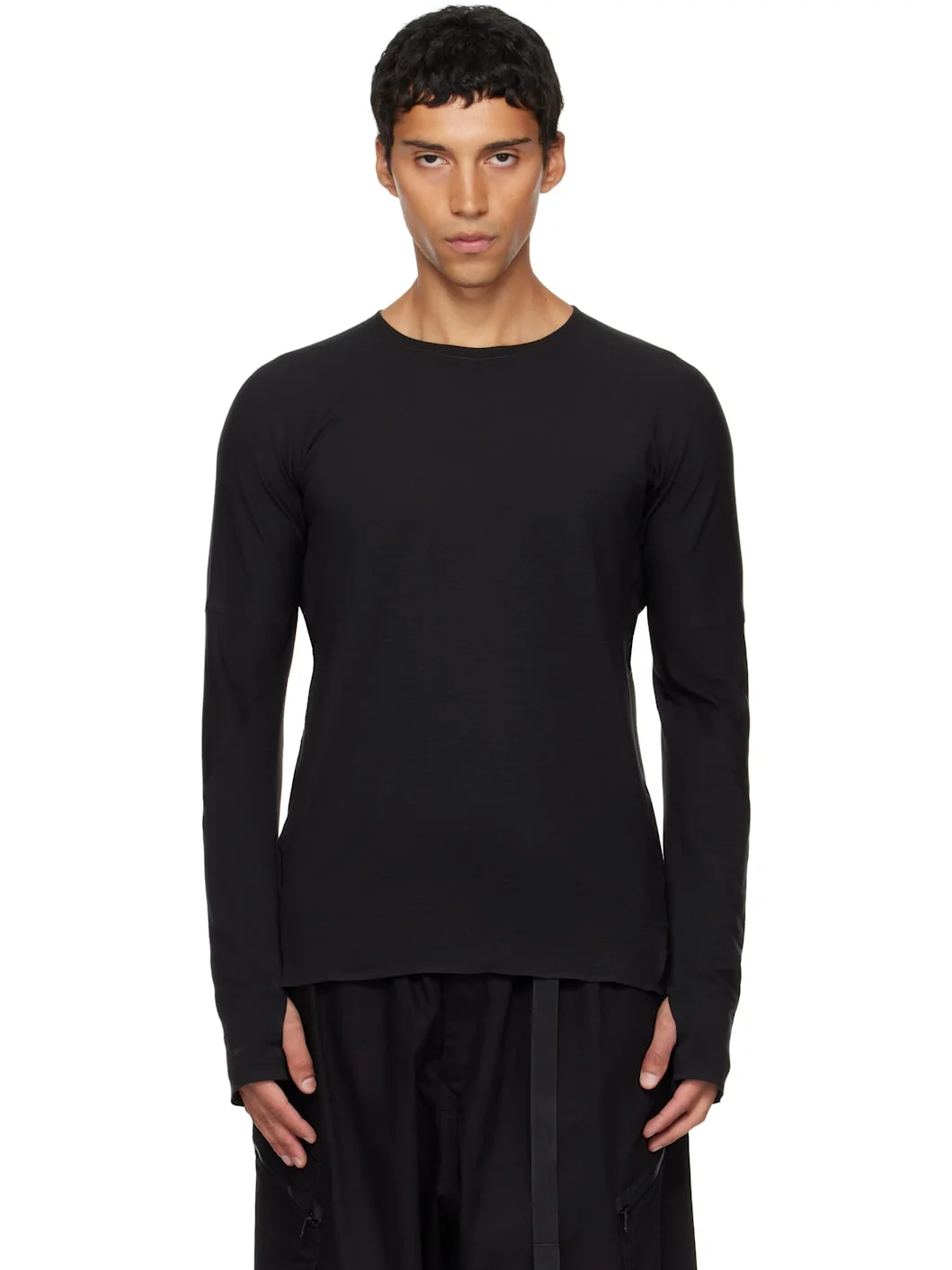 Gray Running Long Sleeve T-shirt - 1