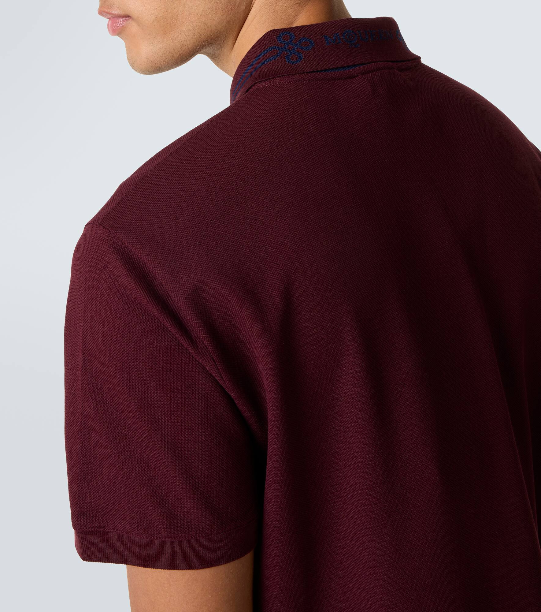 Cotton piqué polo shirt - 6