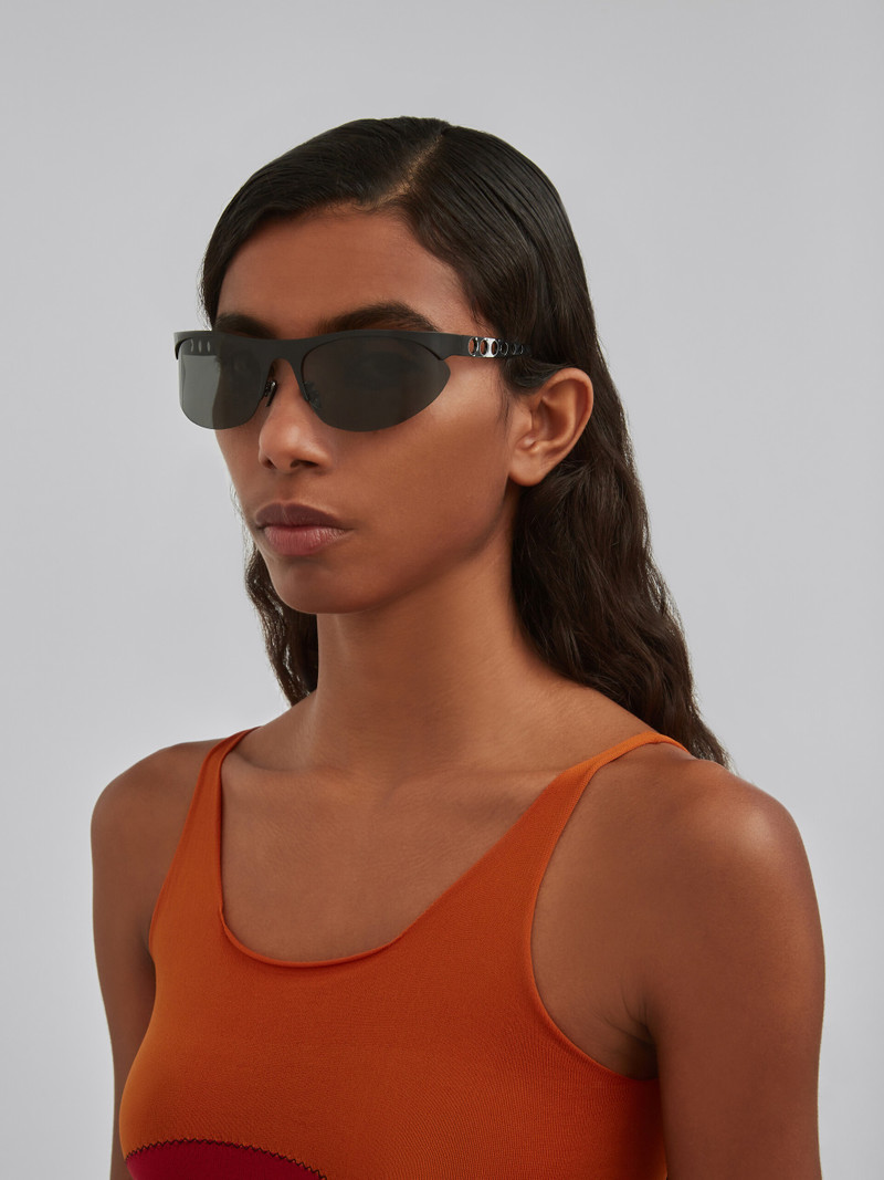 Marni BLACK SALAR DE UYUNI METAL SUNGLASSES outlook