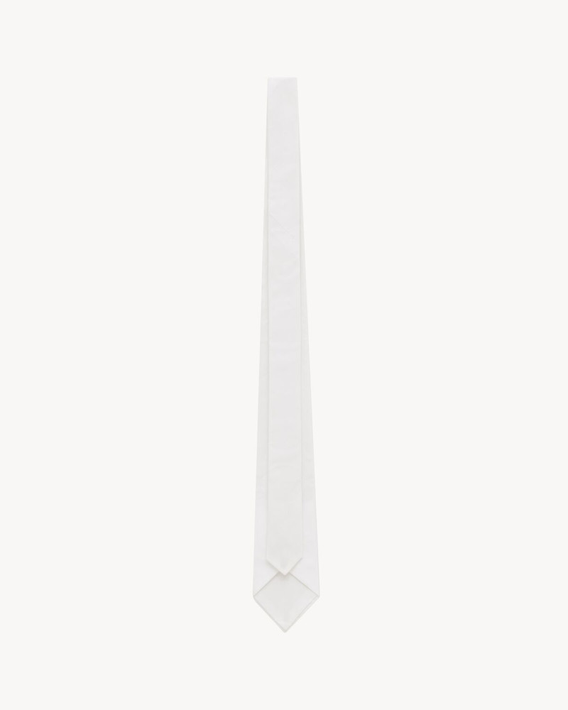 WIDE TIE IN COTTON POPLIN 3