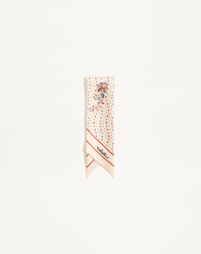 PAPIER FLOREAL SILK BANDEAU SCARF 4