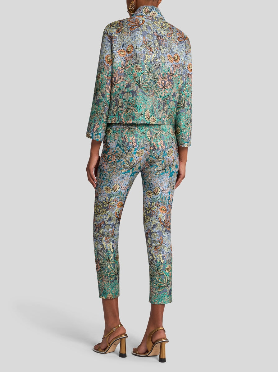 FLORAL JACQUARD JACKET - 4