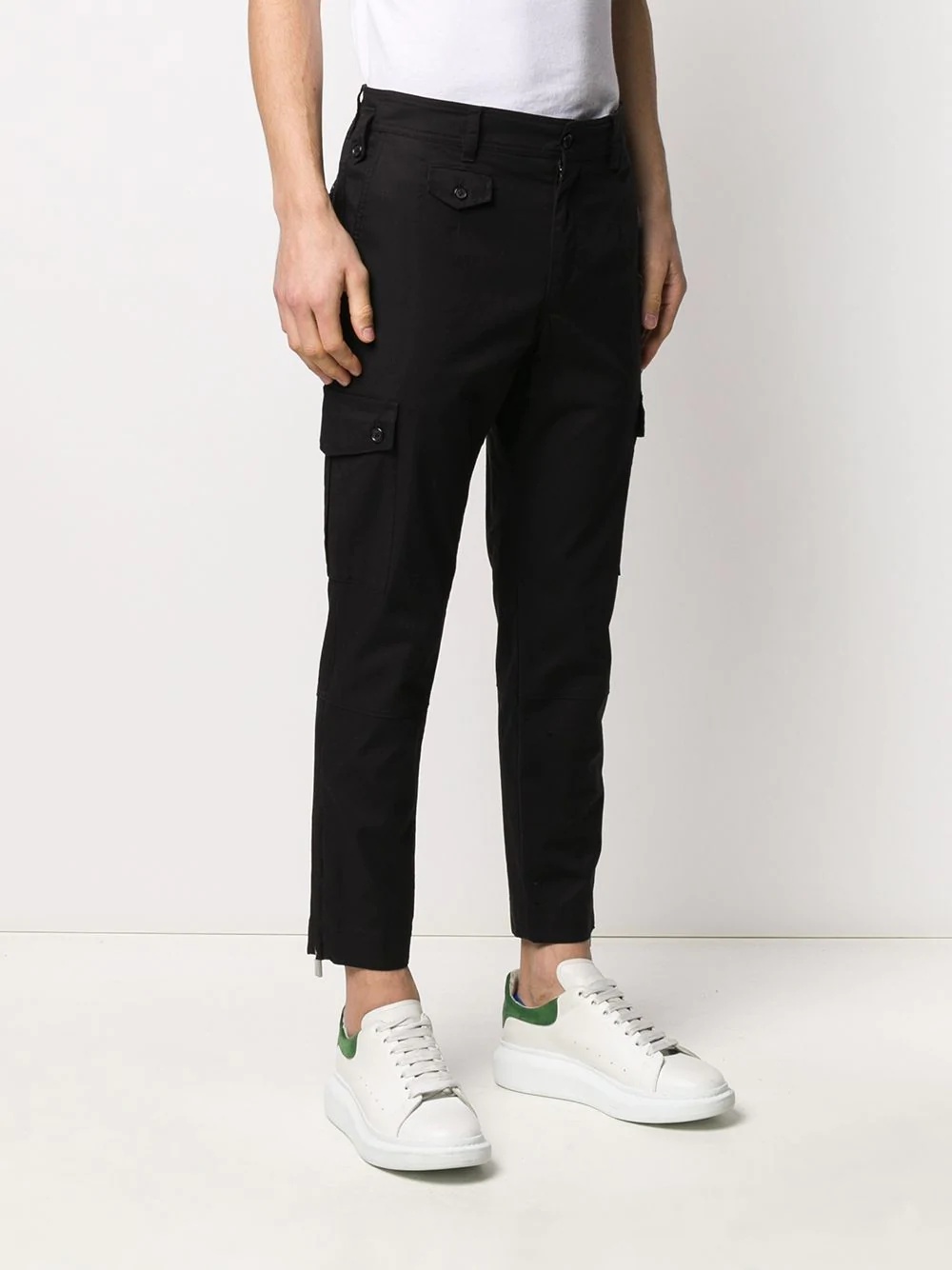 cropped cargo trousers - 3