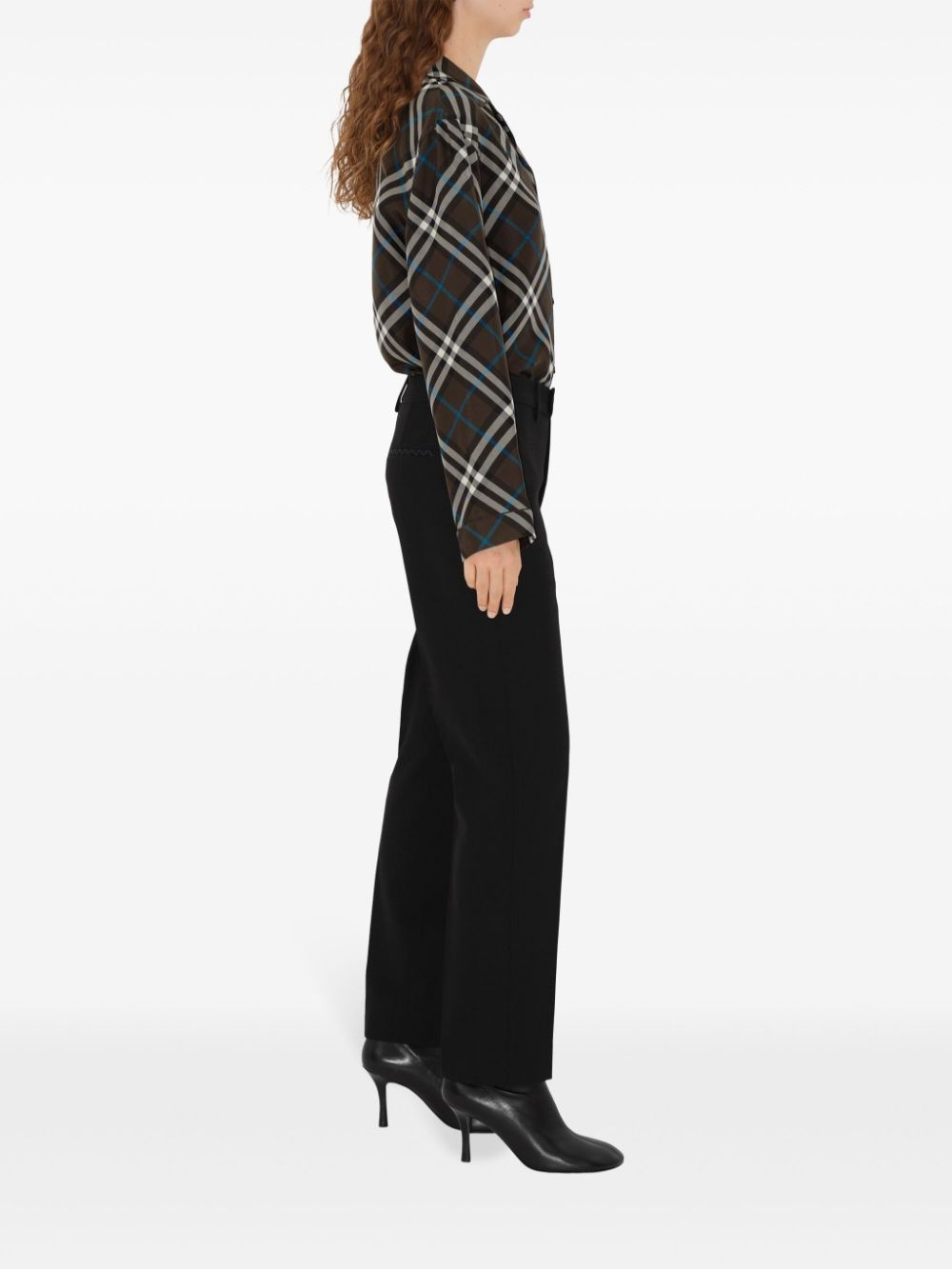 Vintage Check silk shirt - 3