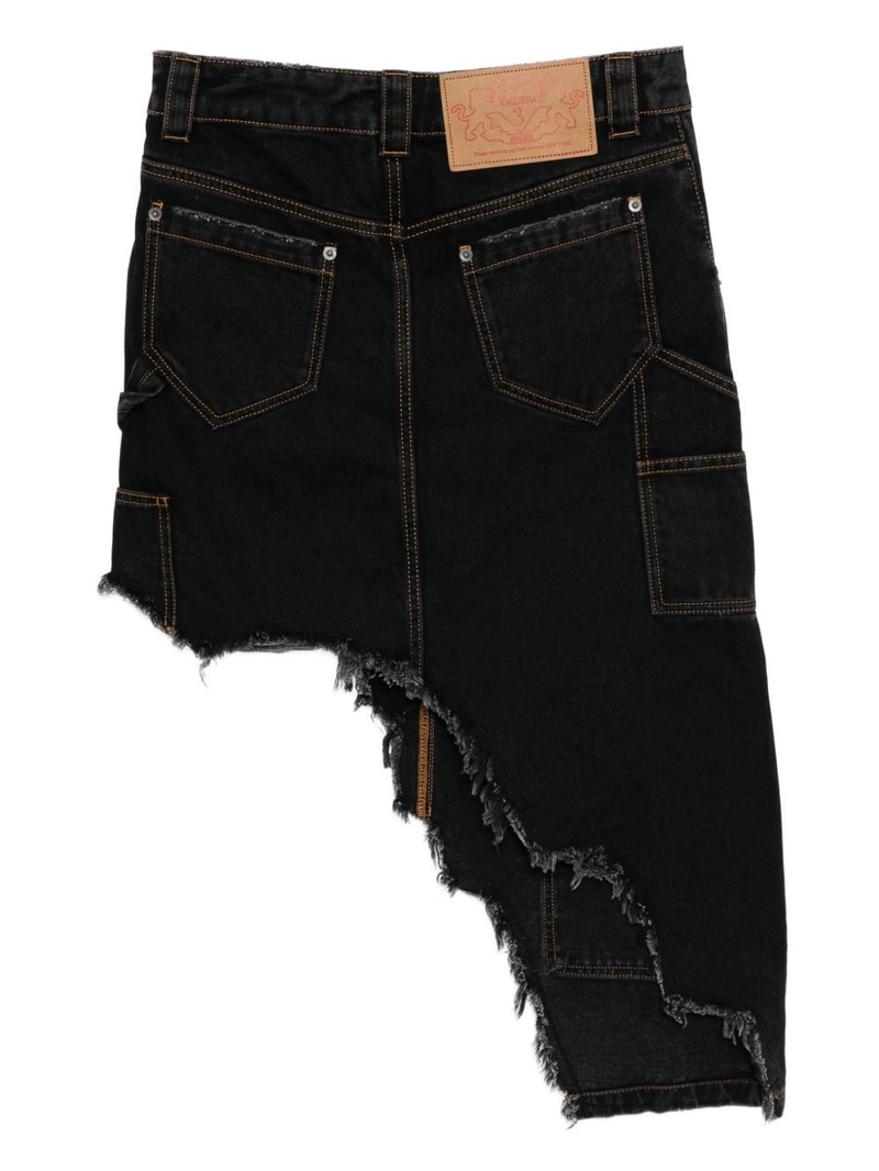VAQUERA asymmetric denim skirt outlook