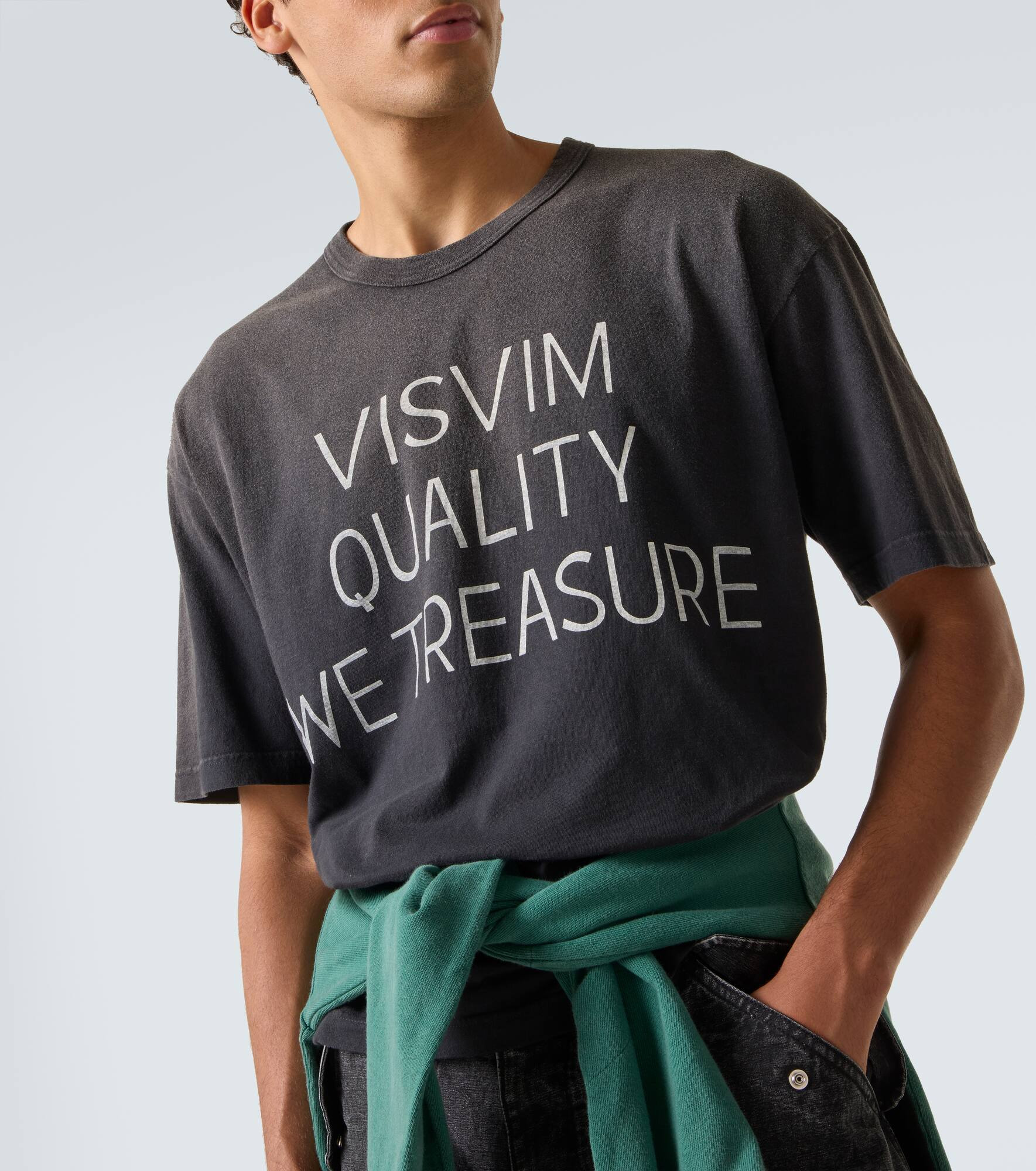 Jumbo printed cotton-blend T-shirt - 5