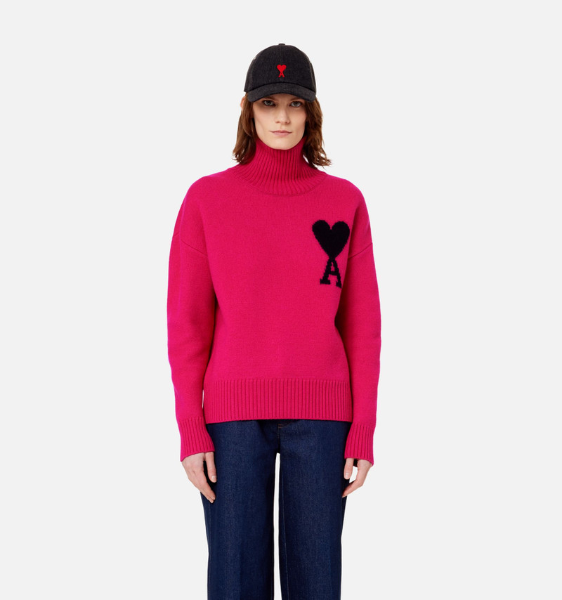 AMI Paris Ami de Coeur roll-neck jumper outlook