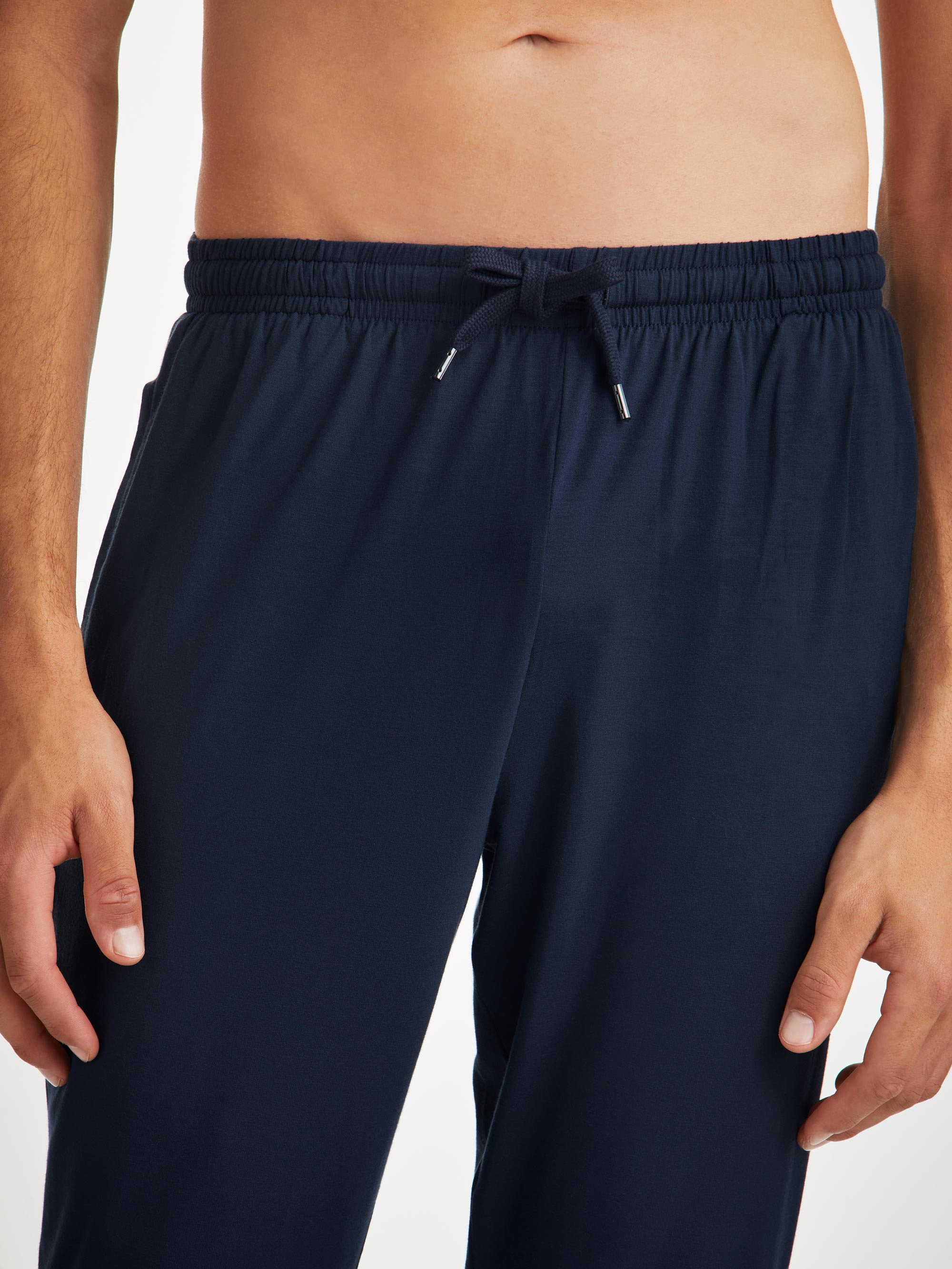 Men's Track Pants Basel Micro Modal Stretch Navy - 5