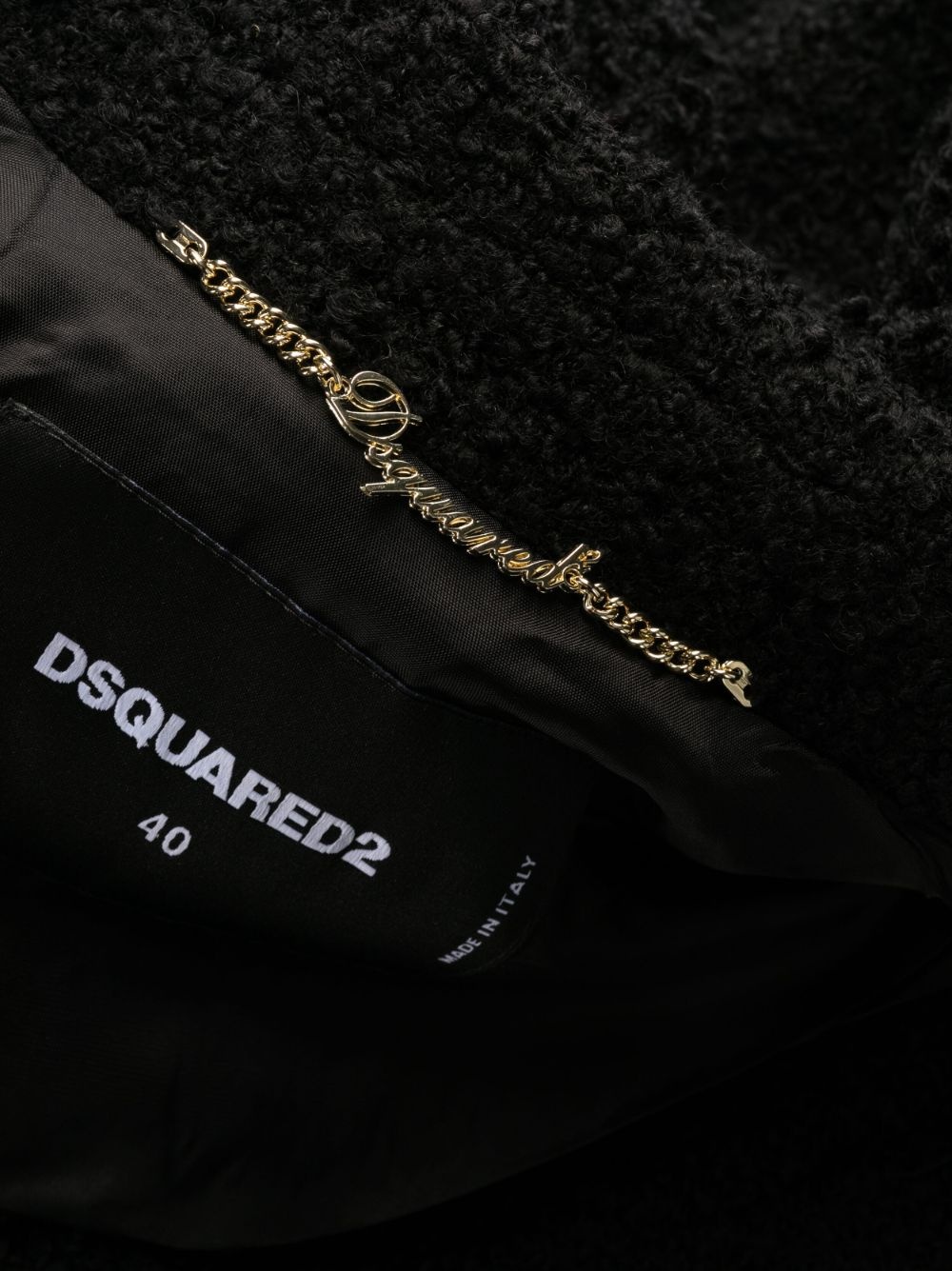 single-breasted bouclé coat - 6