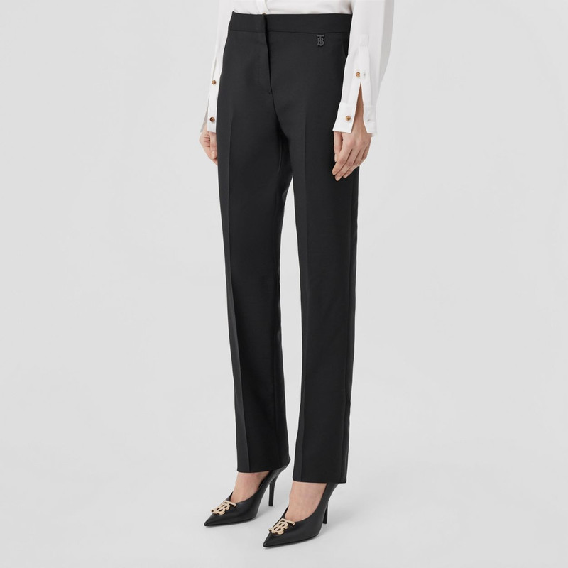 Mohair Wool Tailored Trousers 6