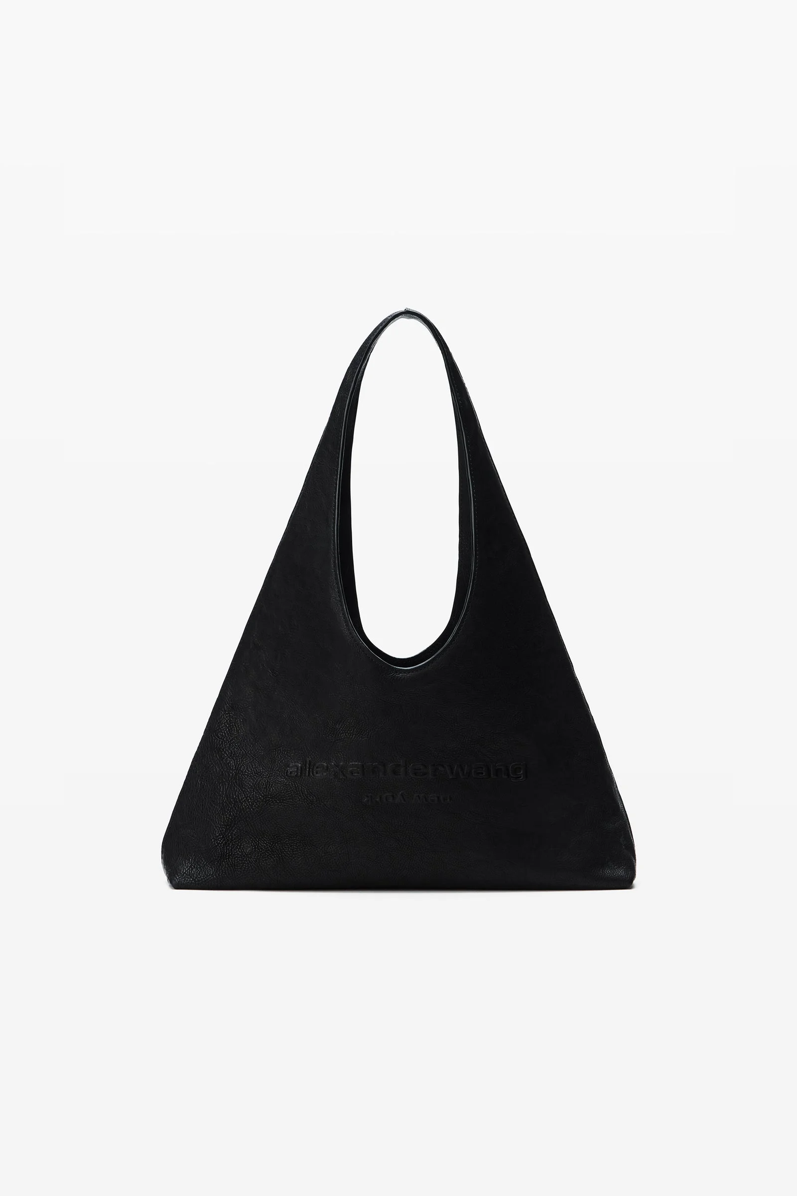 pike small crinkle leather shoulder bag - 1
