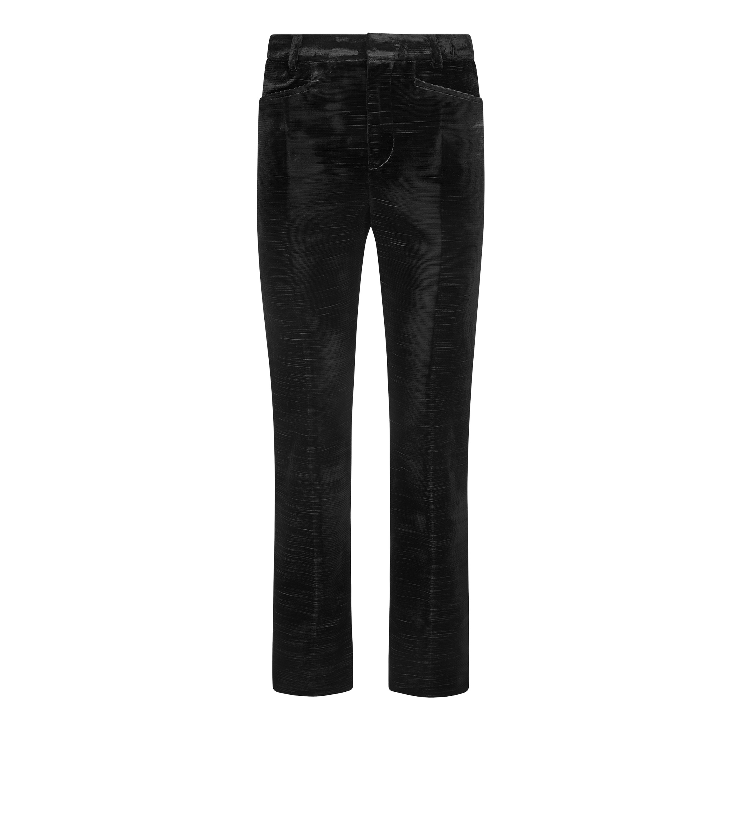 TEXTURED VELVET "WALLIS" TAILORED PANTS - 1